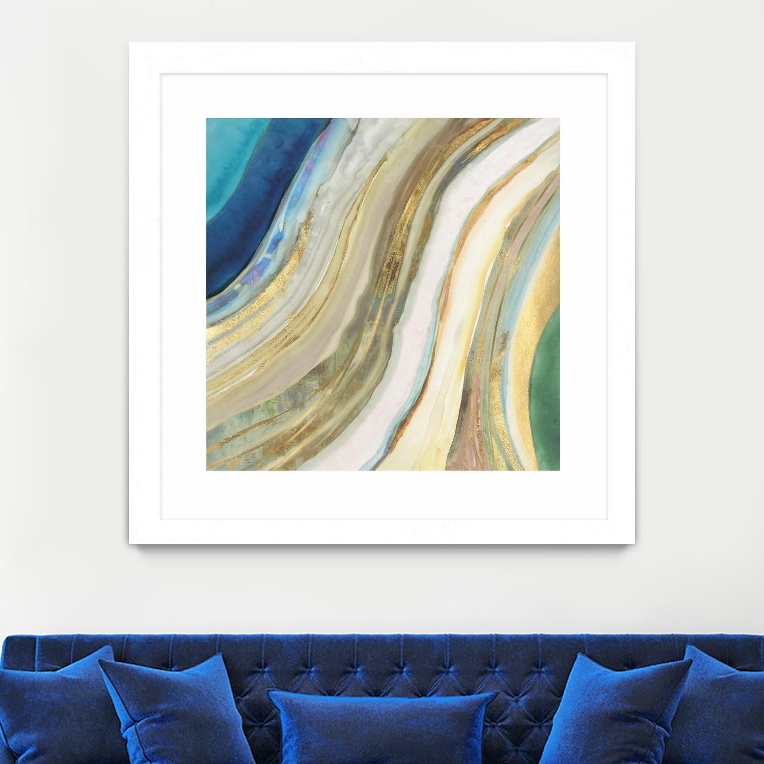 Agate I by PI Studio on GIANT ART - blue abstract
