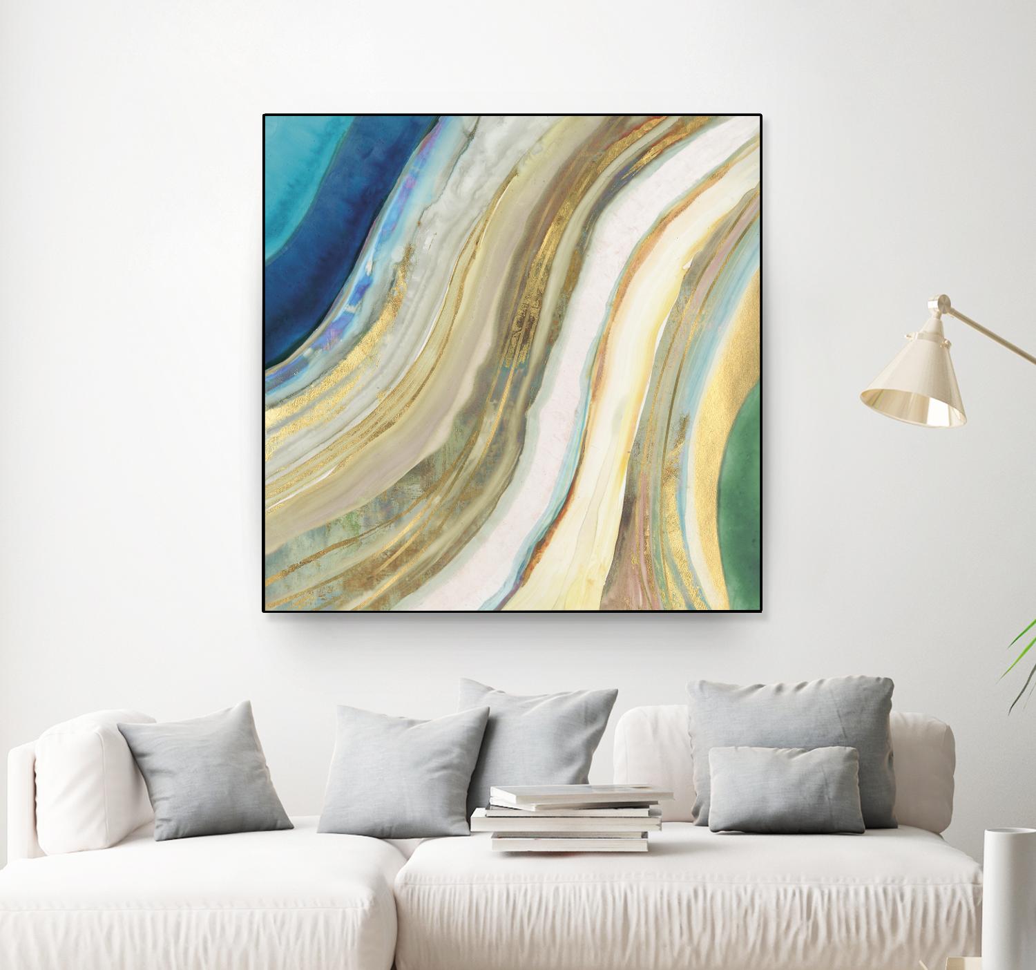 Agate I by PI Studio on GIANT ART - blue abstract