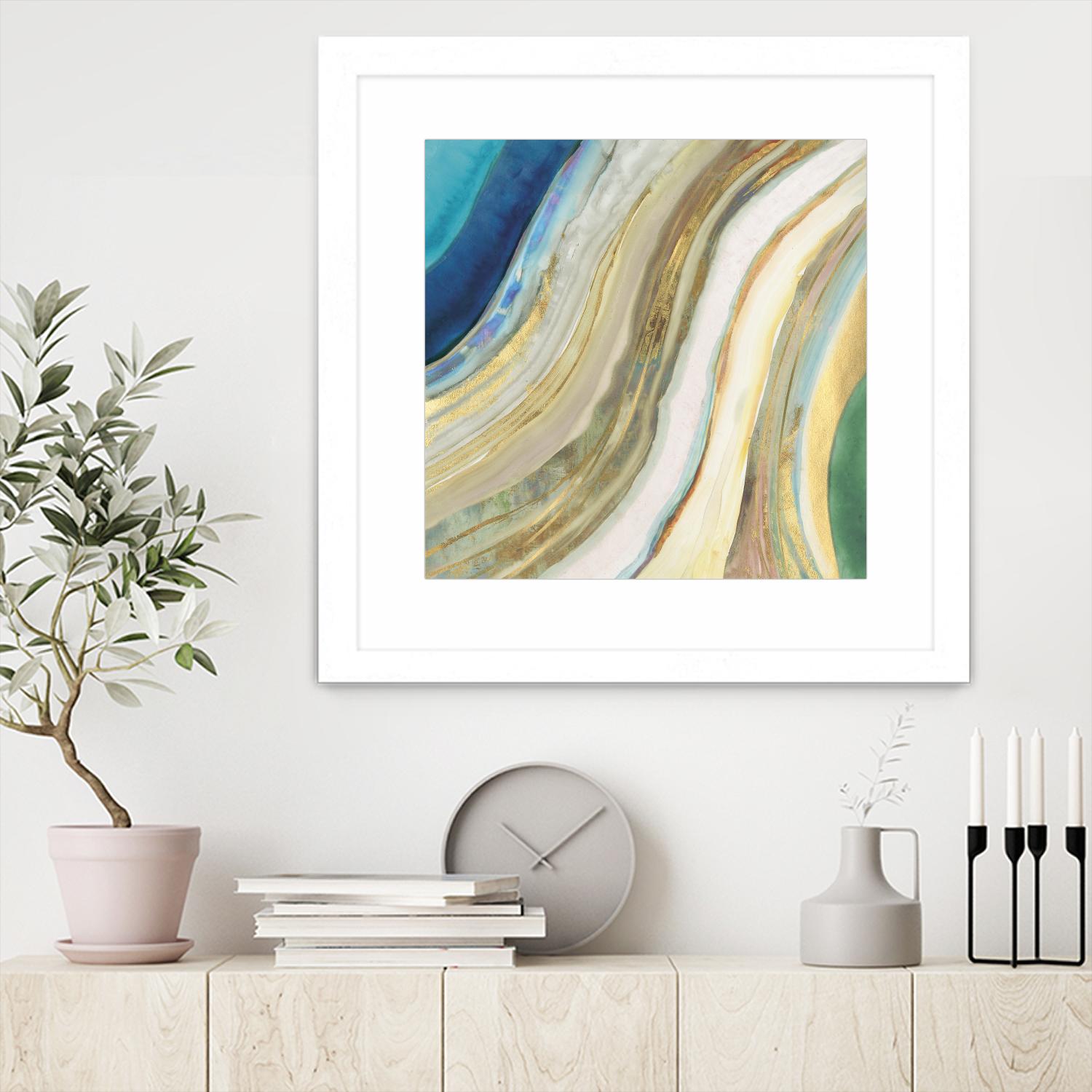 Agate I by PI Studio on GIANT ART - blue abstract