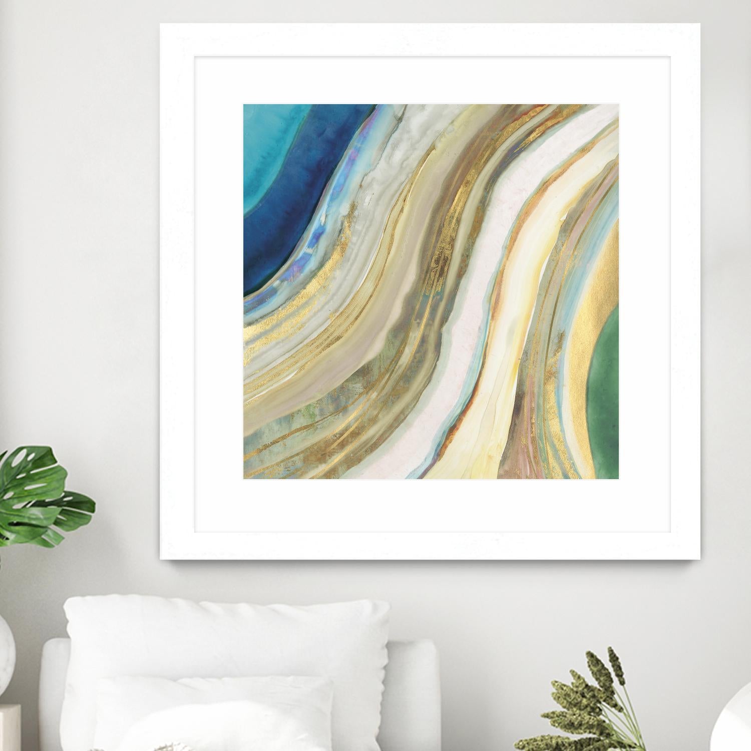 Agate I by PI Studio on GIANT ART - blue abstract