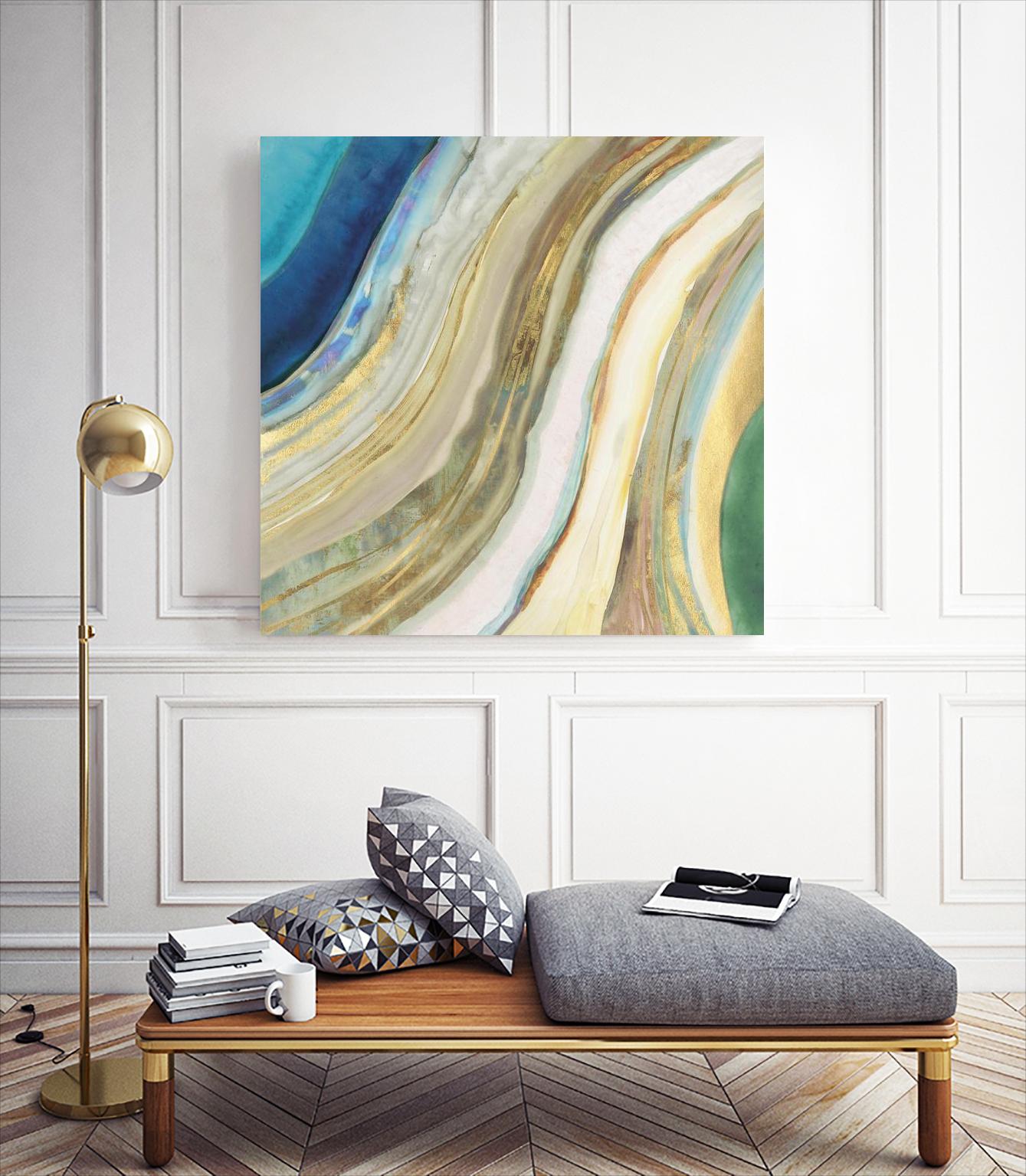 Agate I by PI Studio on GIANT ART - blue abstract