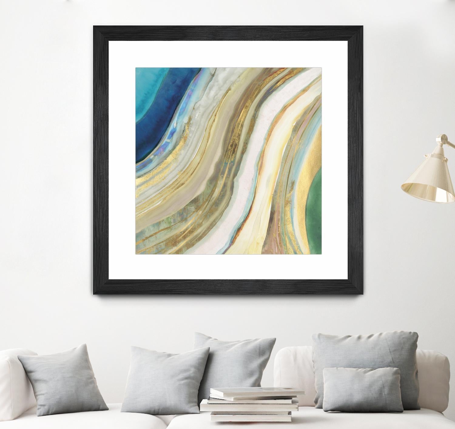 Agate I by PI Studio on GIANT ART - blue abstract