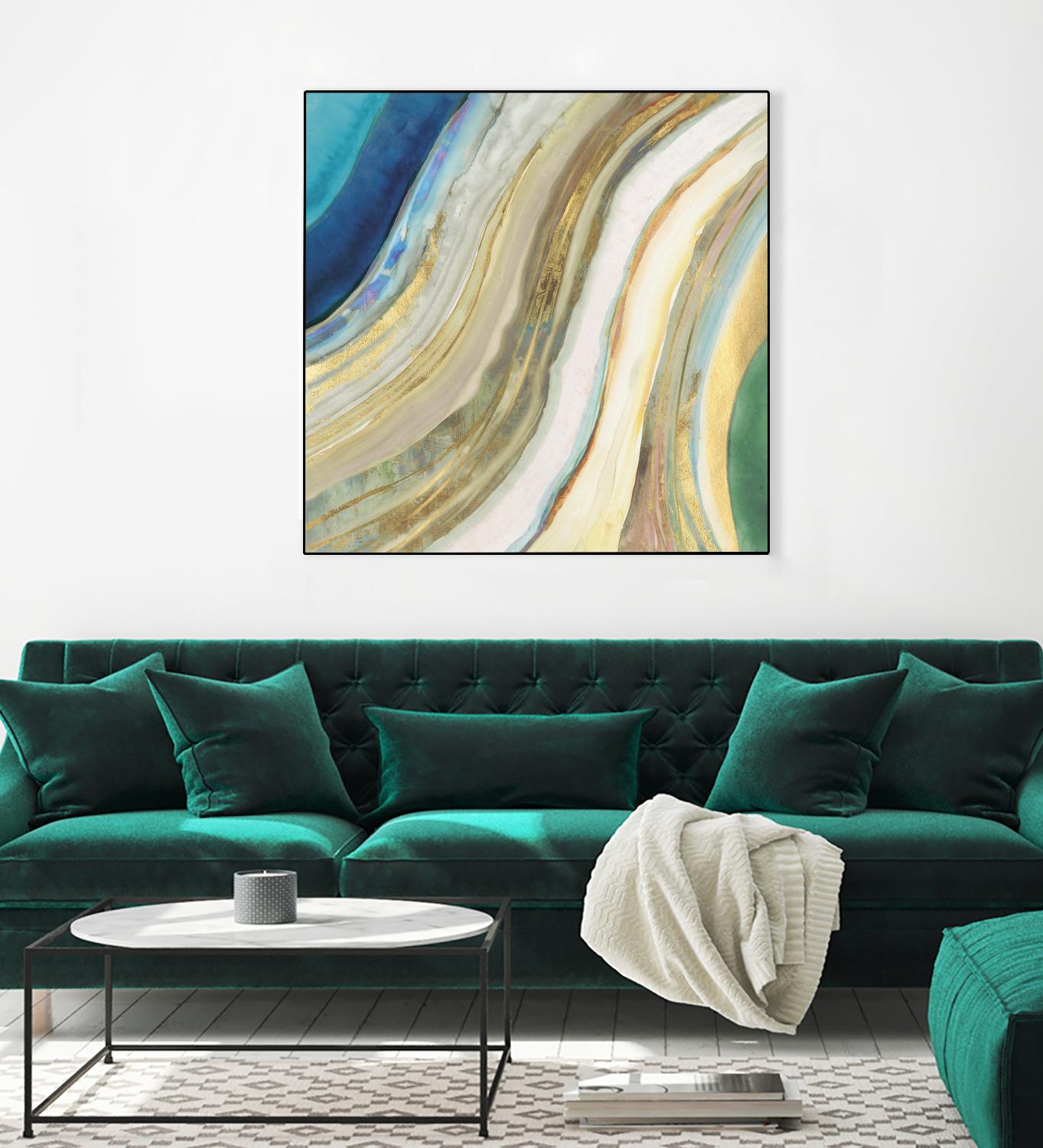Agate I by PI Studio on GIANT ART - blue abstract