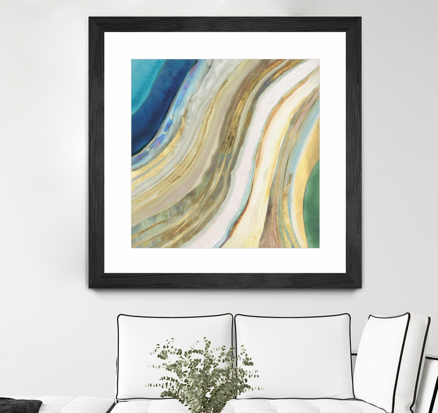 Agate I by PI Studio on GIANT ART - blue abstract