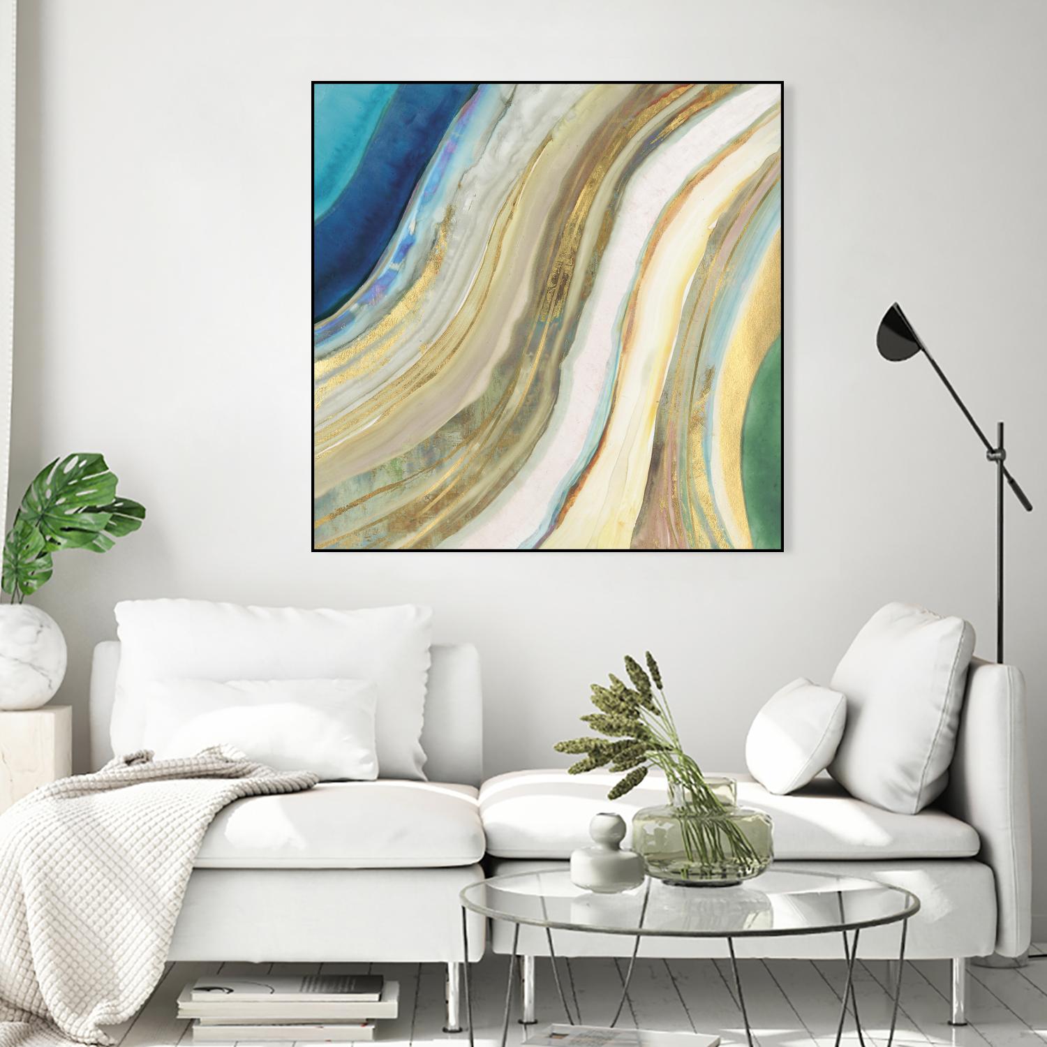 Agate I by PI Studio on GIANT ART - blue abstract