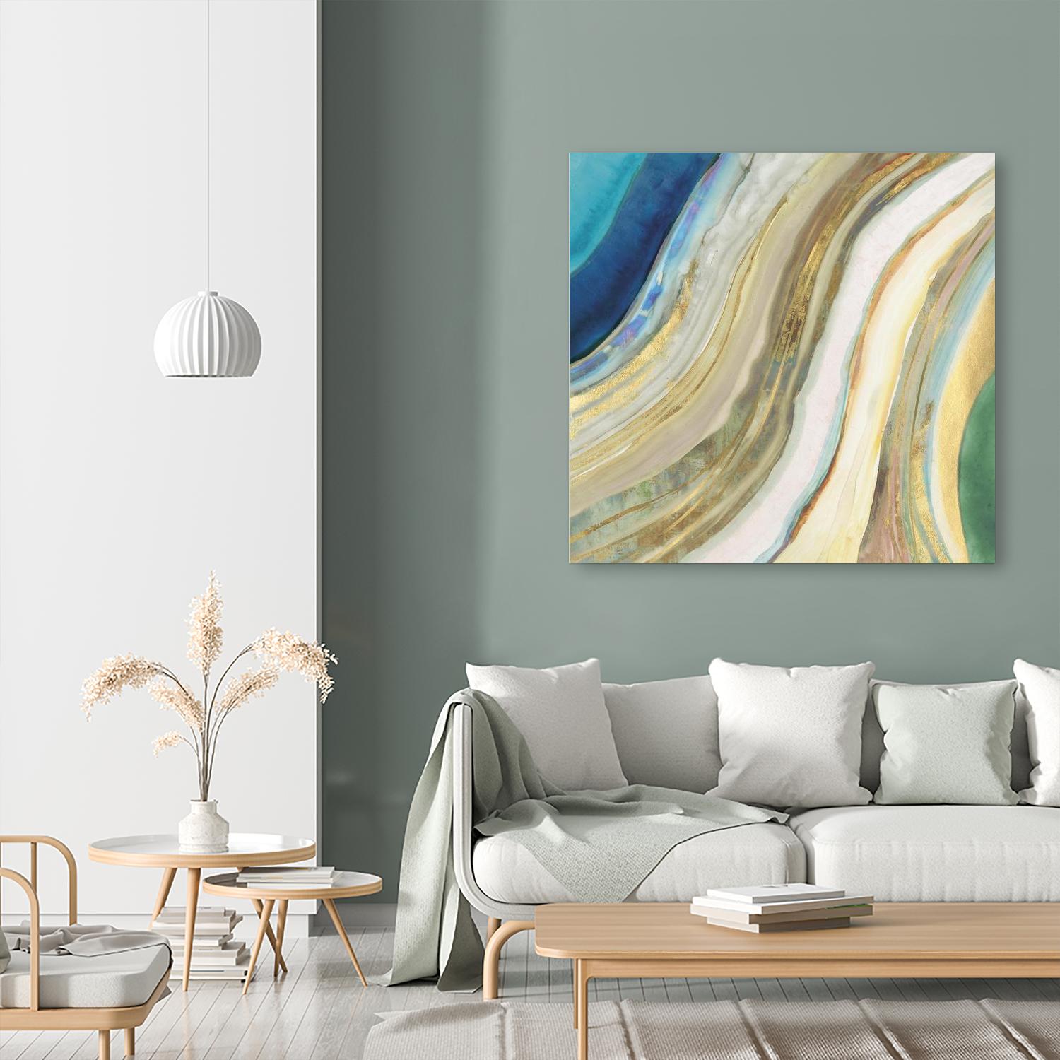 Agate I by PI Studio on GIANT ART - blue abstract