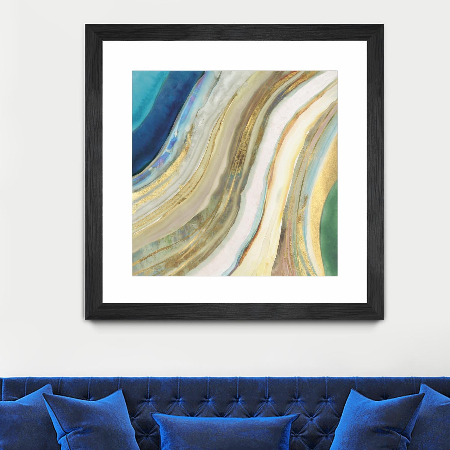 Agate I by PI Studio on GIANT ART - blue abstract