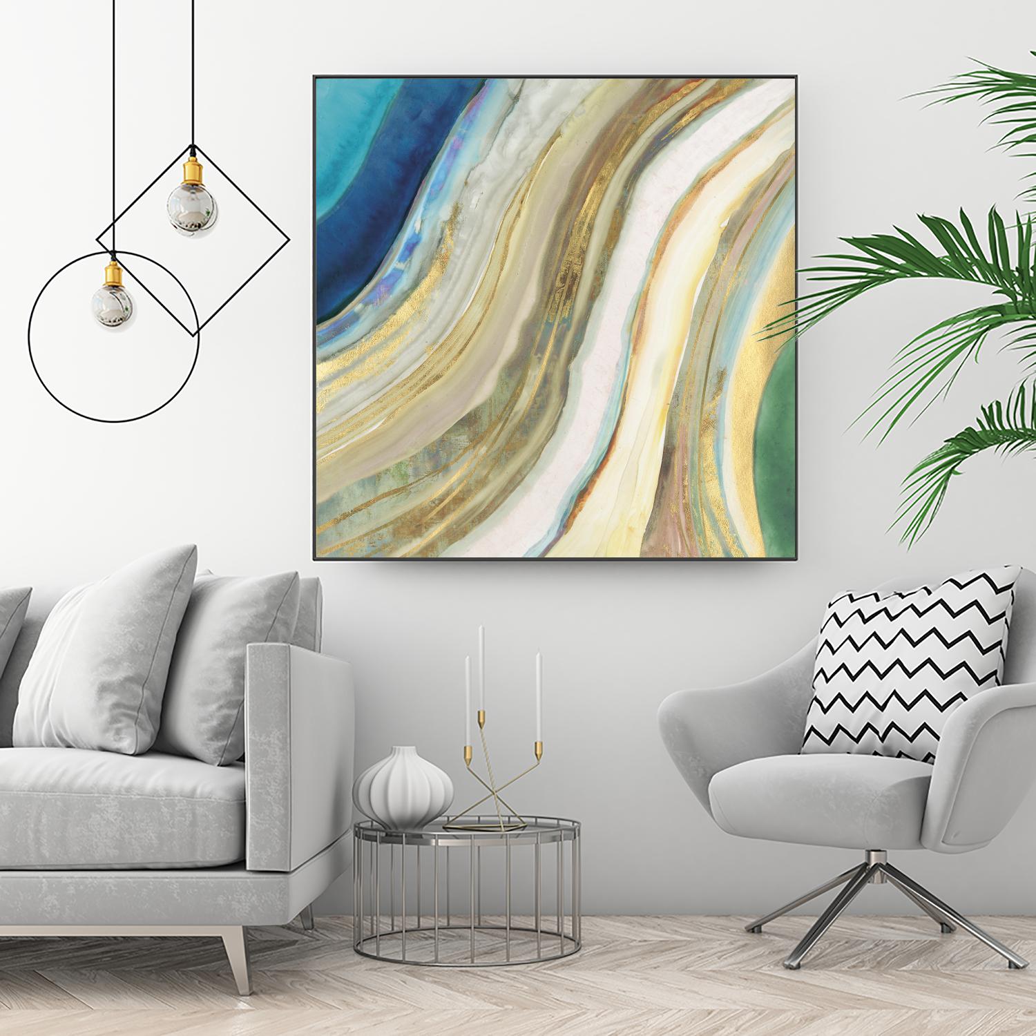 Agate I by PI Studio on GIANT ART - blue abstract