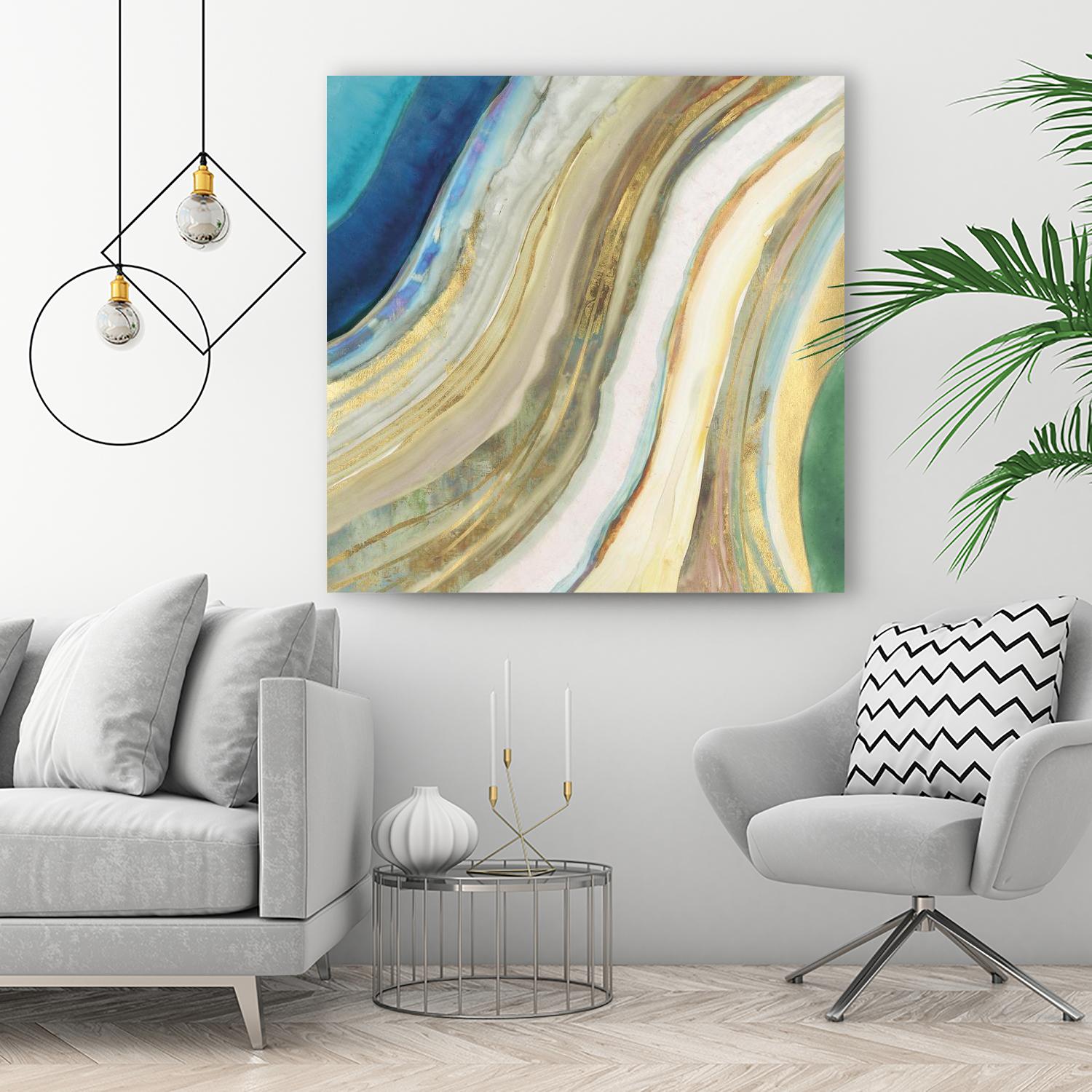 Agate I by PI Studio on GIANT ART - blue abstract