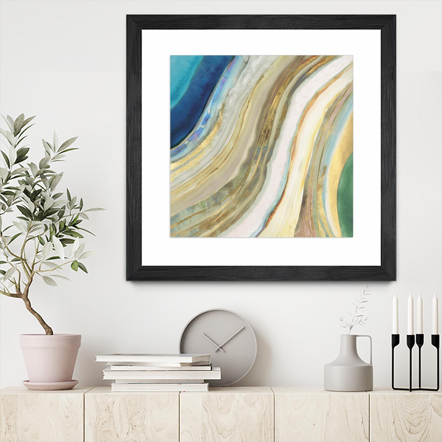 Agate I by PI Studio on GIANT ART - blue abstract