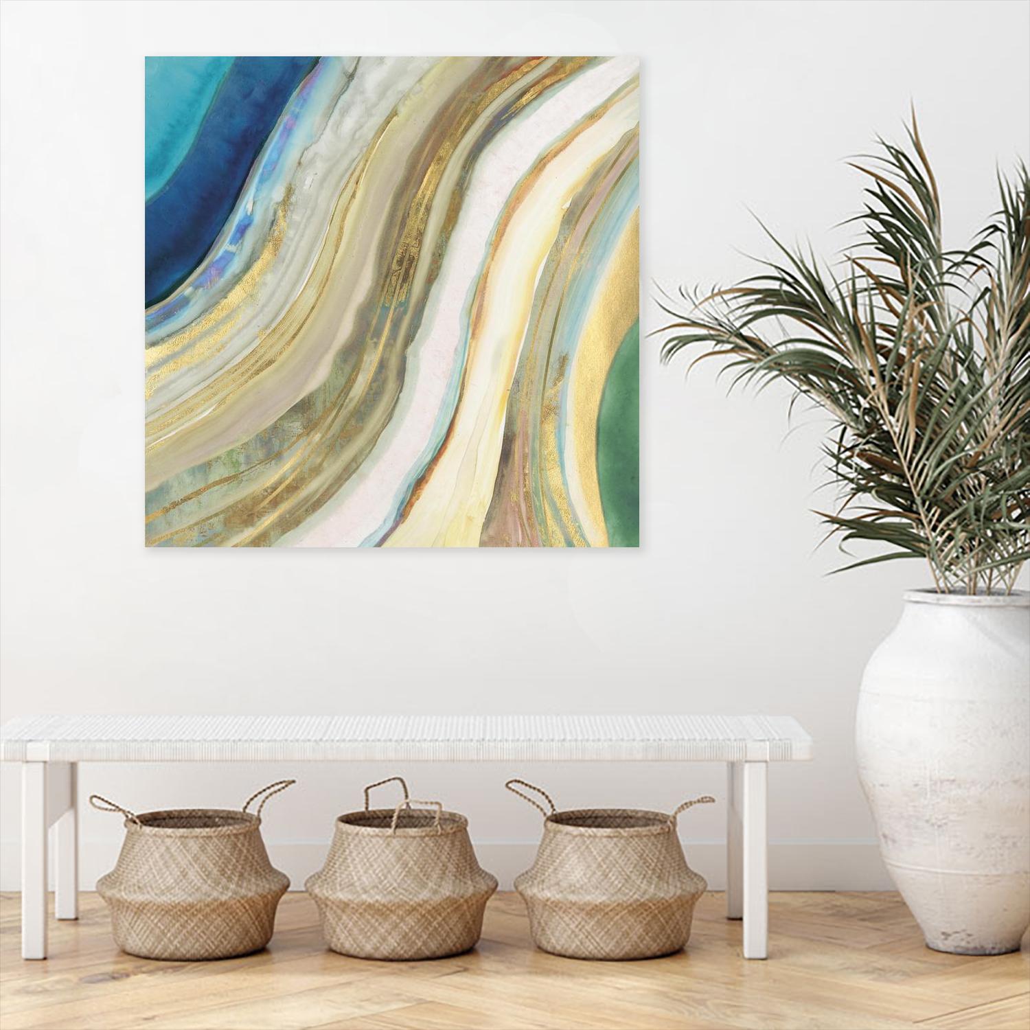 Agate I by PI Studio on GIANT ART - blue abstract