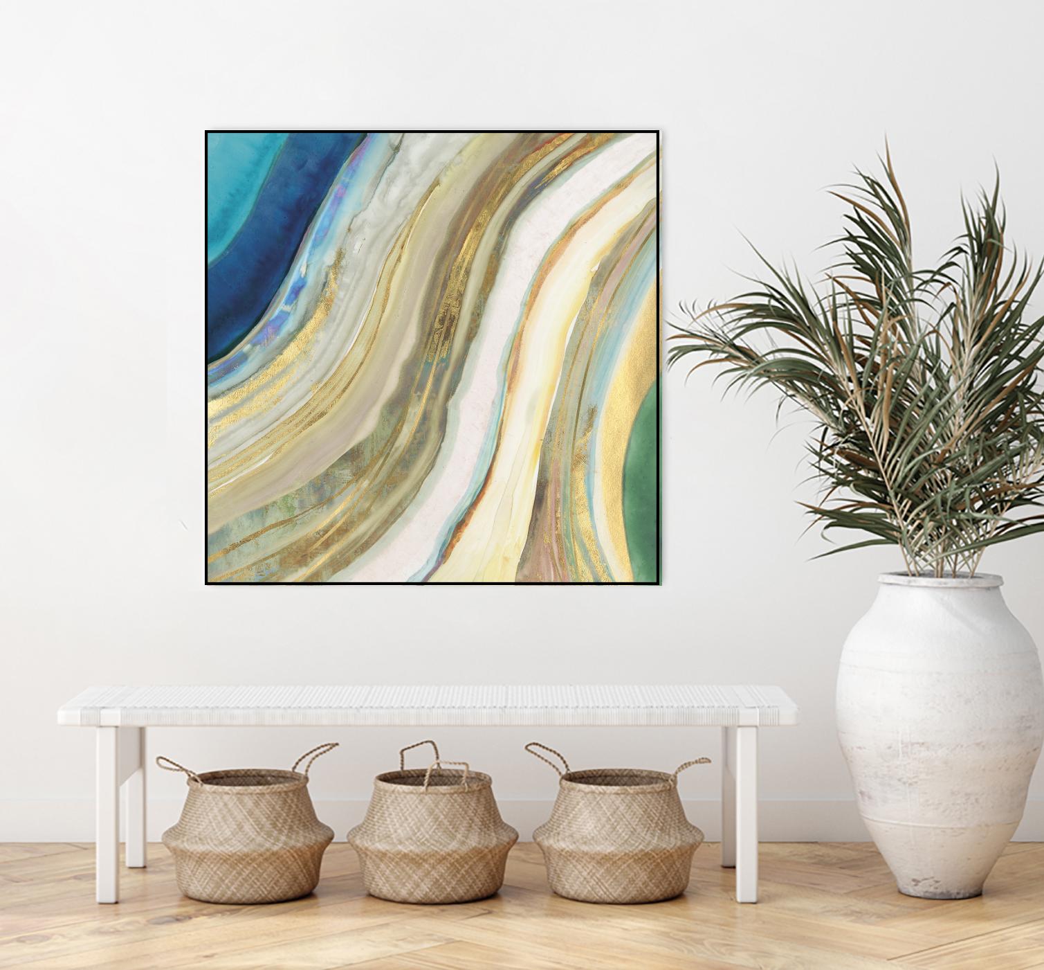 Agate I by PI Studio on GIANT ART - blue abstract