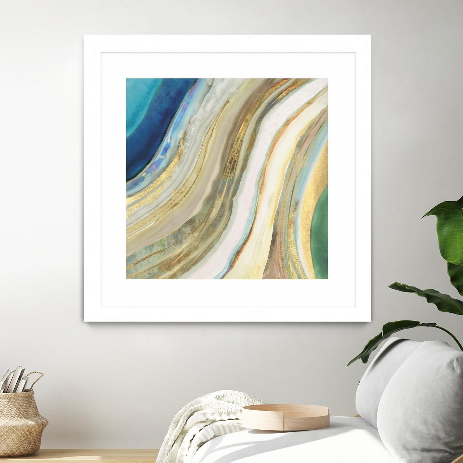 Agate I by PI Studio on GIANT ART - blue abstract