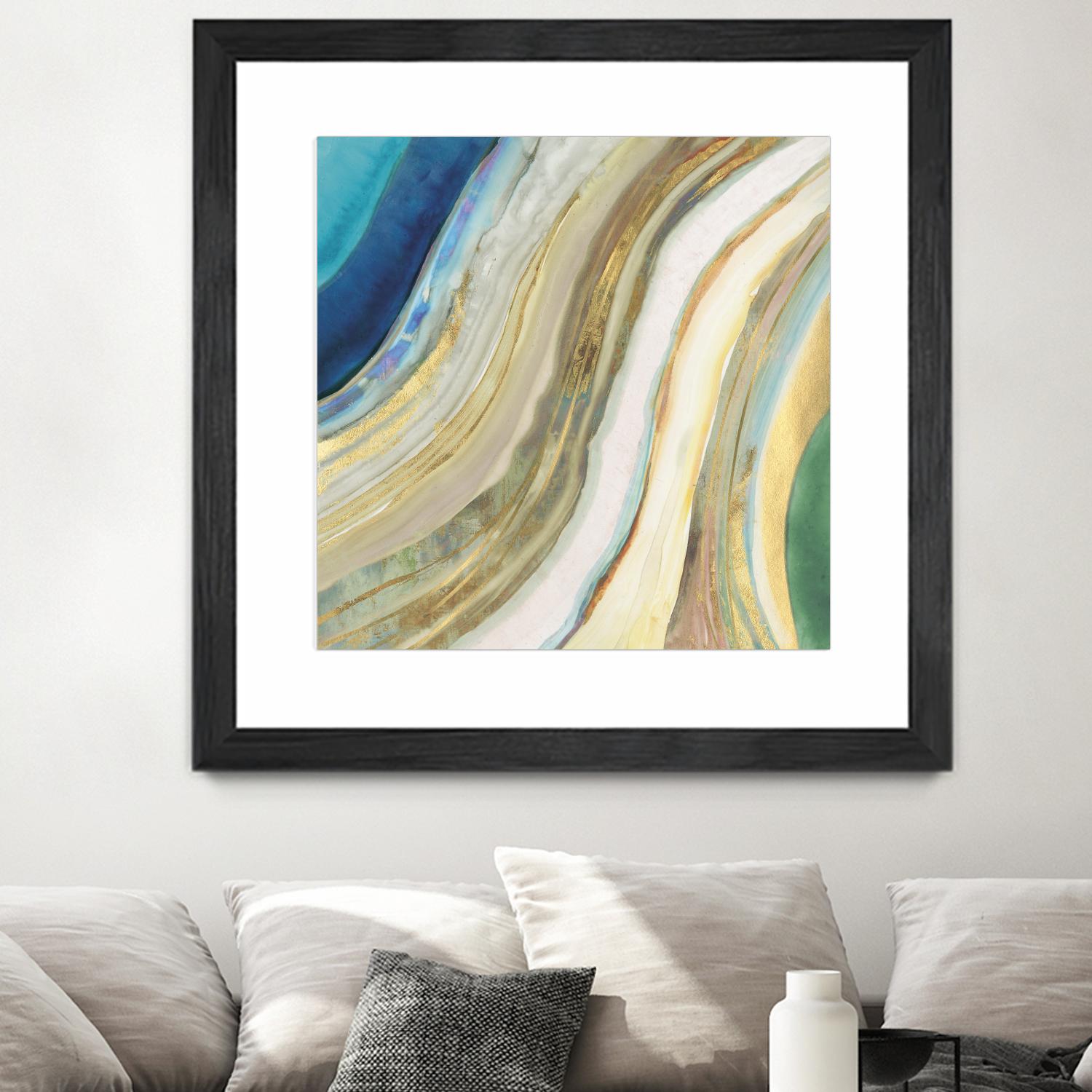 Agate I by PI Studio on GIANT ART - blue abstract