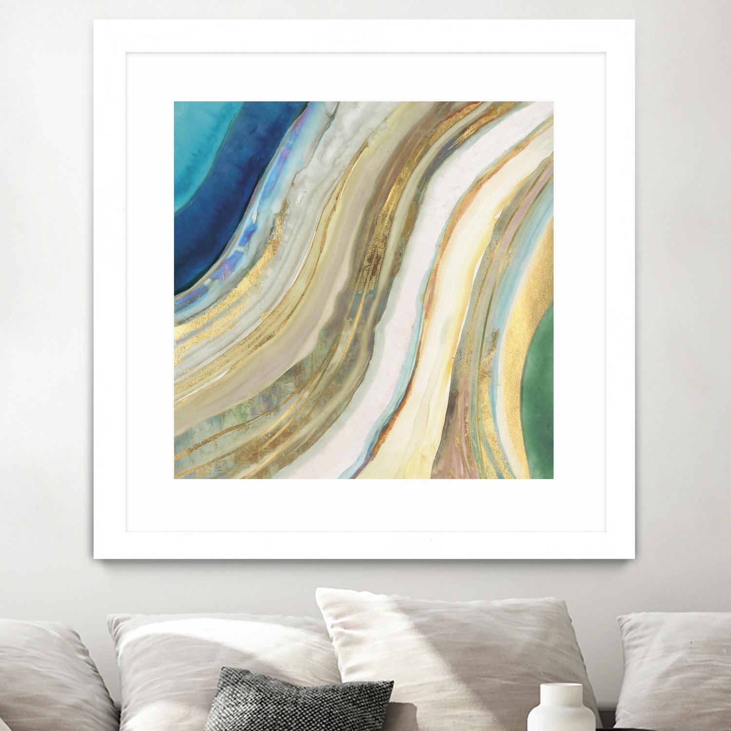 Agate I by PI Studio on GIANT ART - blue abstract