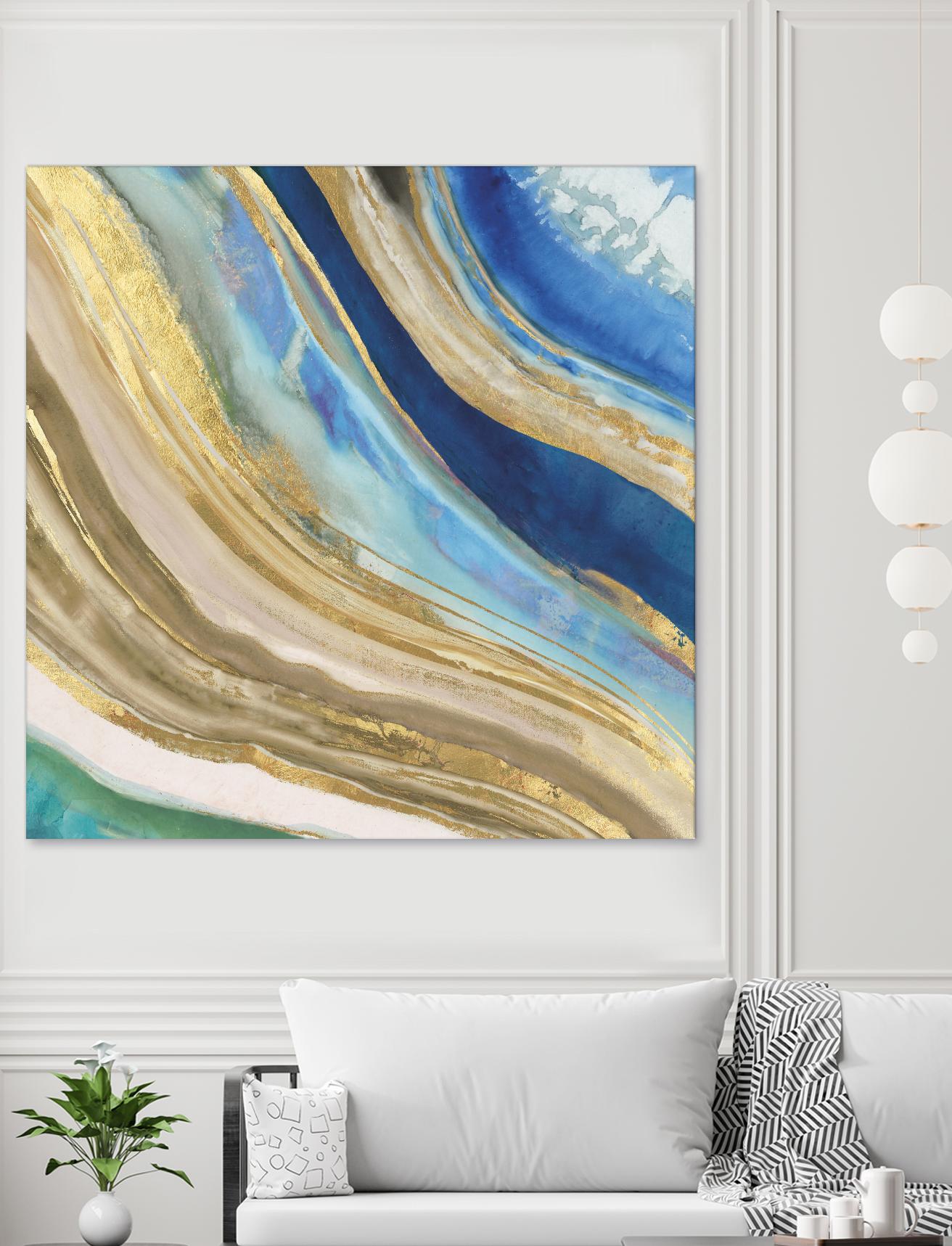 Agate II by PI Studio on GIANT ART - blue abstract