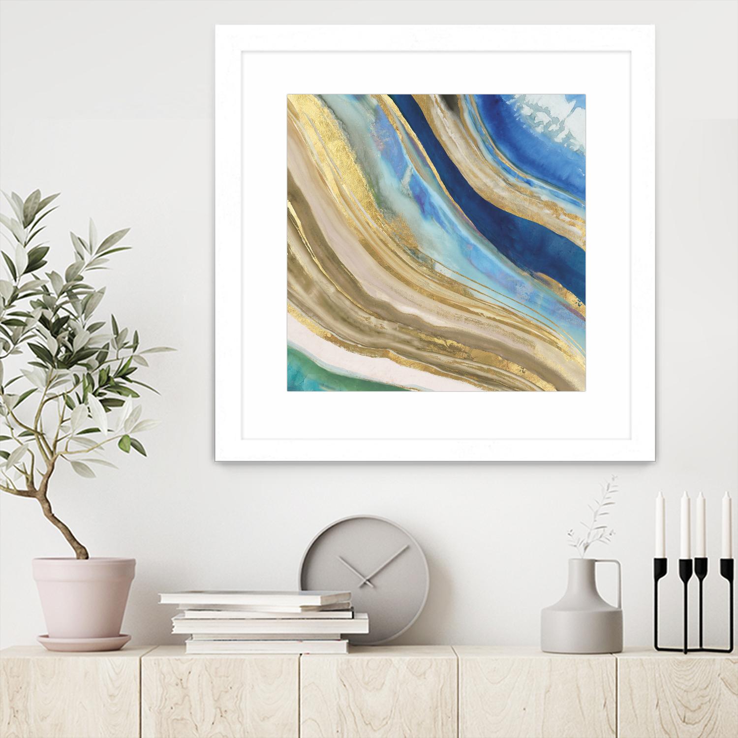 Agate II by PI Studio on GIANT ART - blue abstract