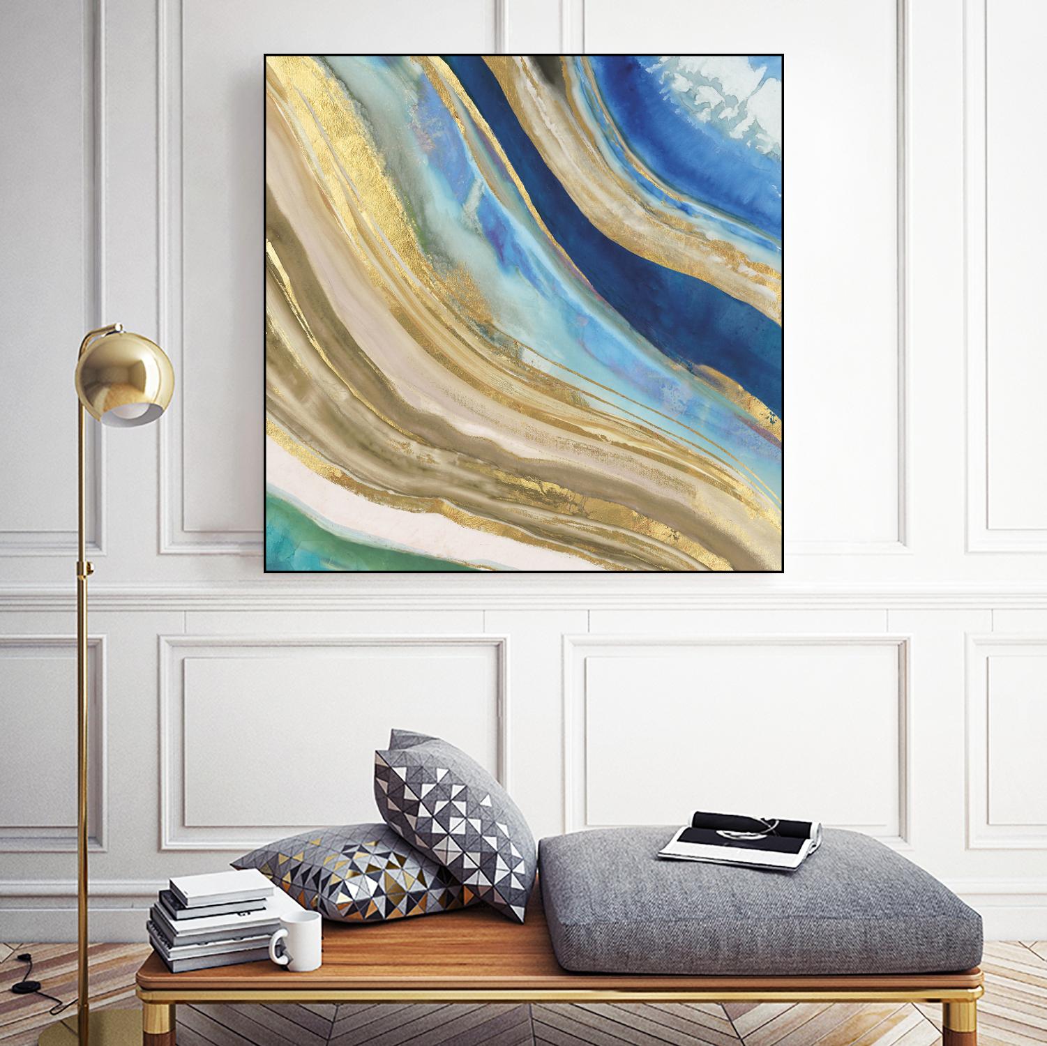 Agate II by PI Studio on GIANT ART - blue abstract