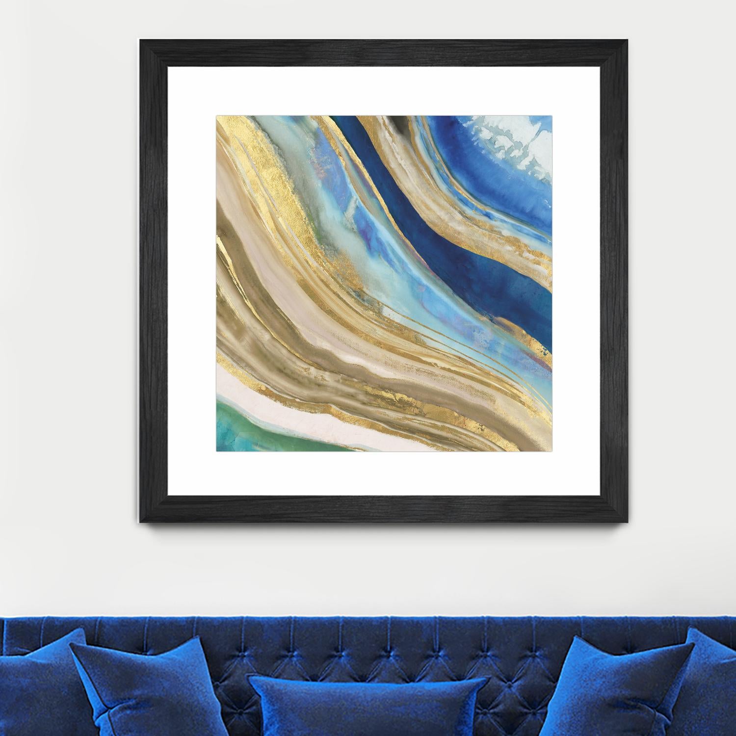 Agate II by PI Studio on GIANT ART - blue abstract
