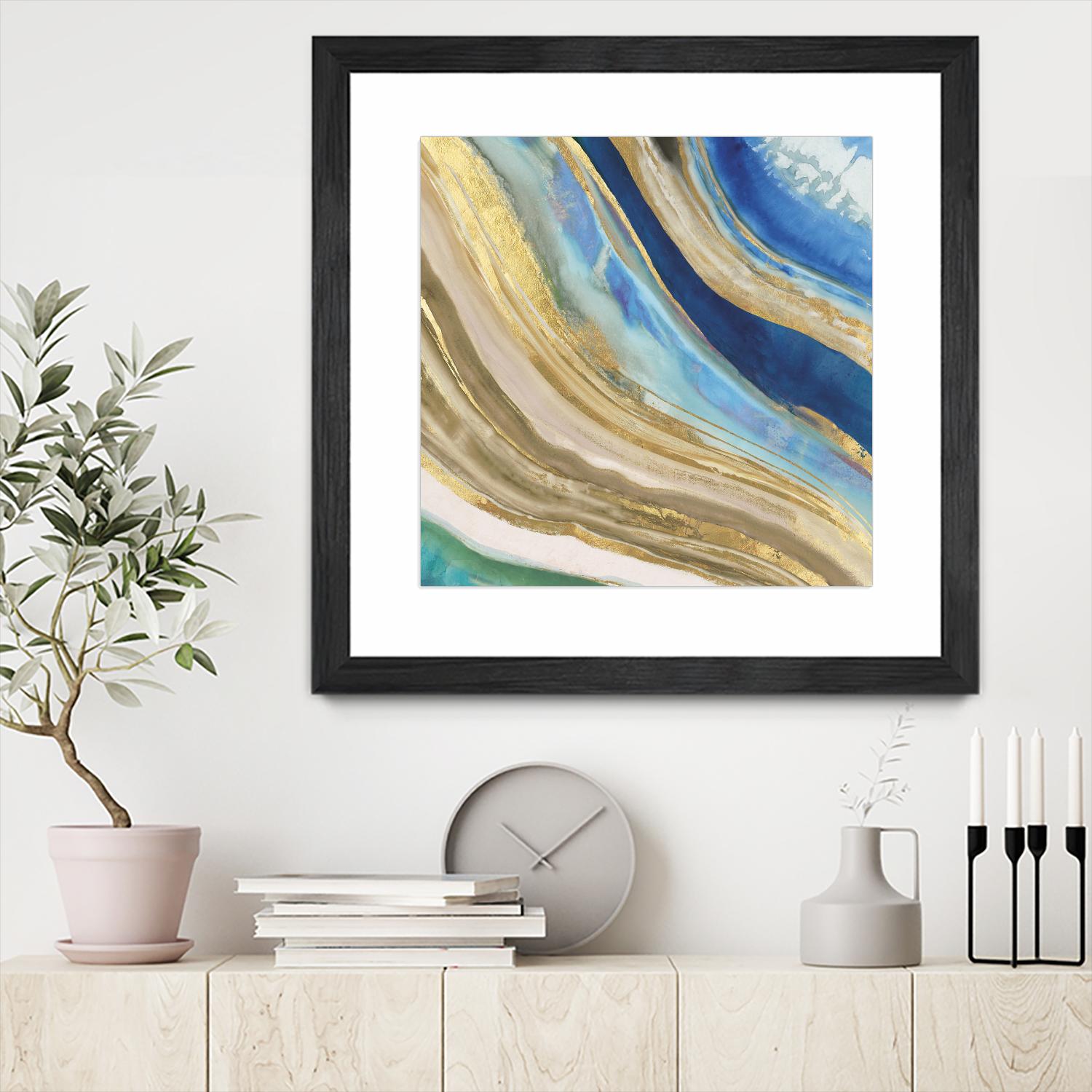 Agate II by PI Studio on GIANT ART - blue abstract