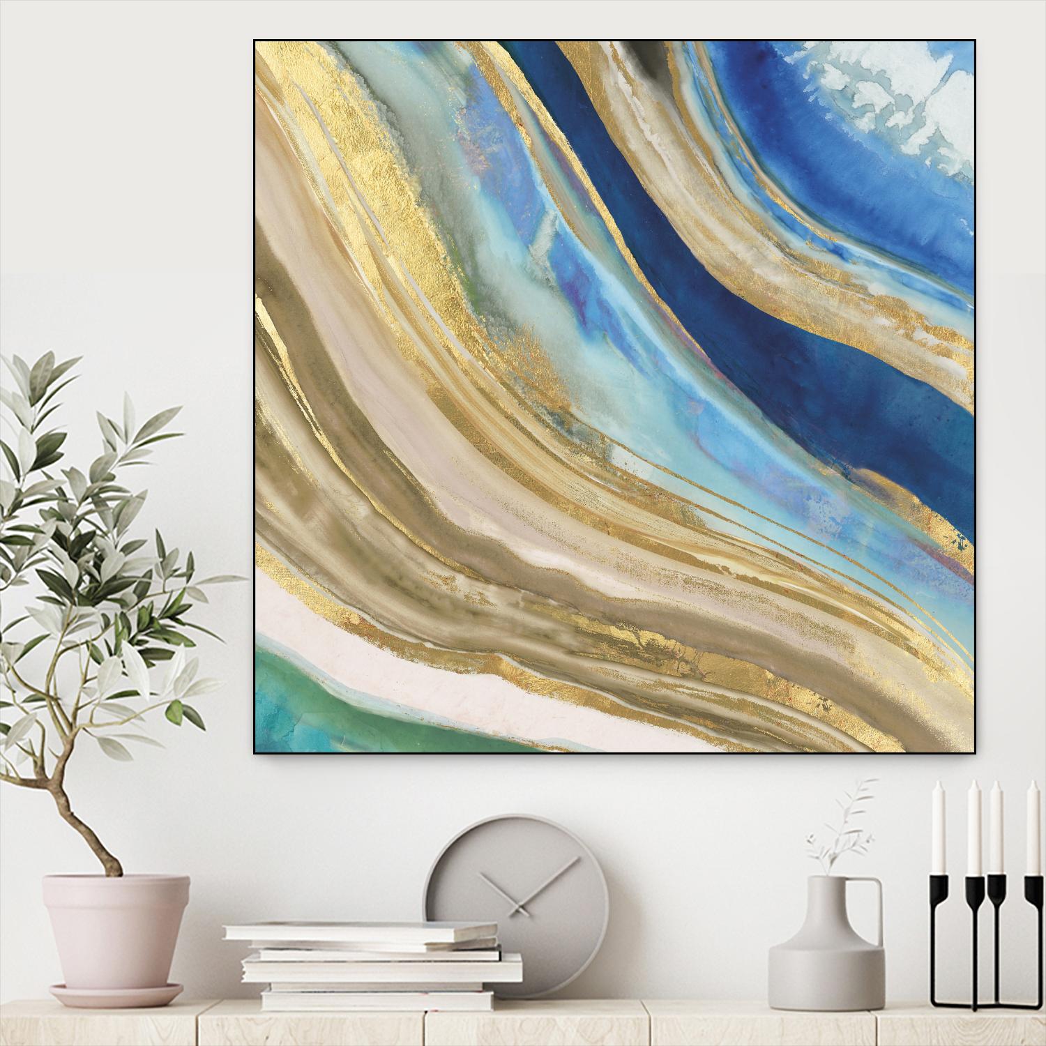 Agate II by PI Studio on GIANT ART - blue abstract