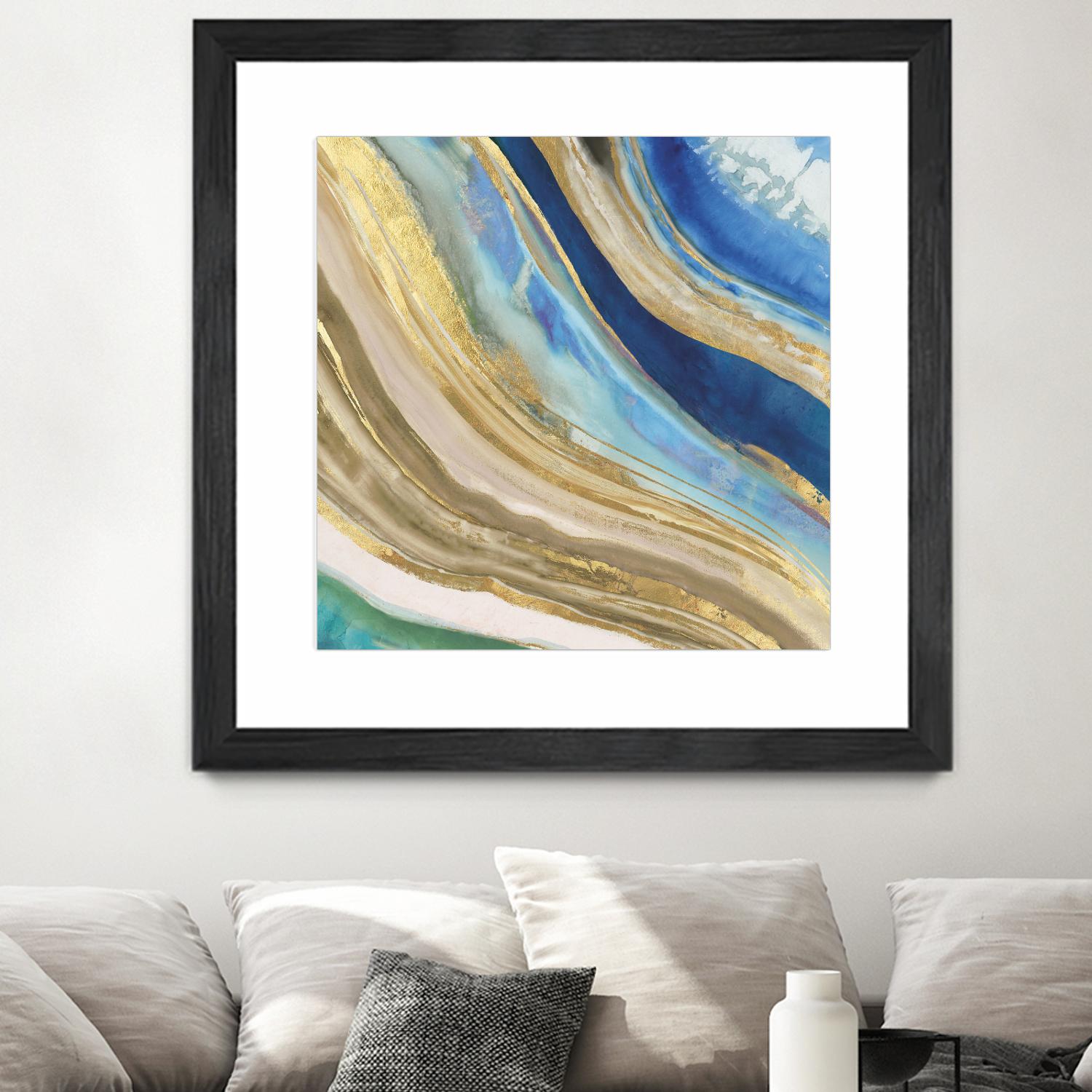 Agate II by PI Studio on GIANT ART - blue abstract