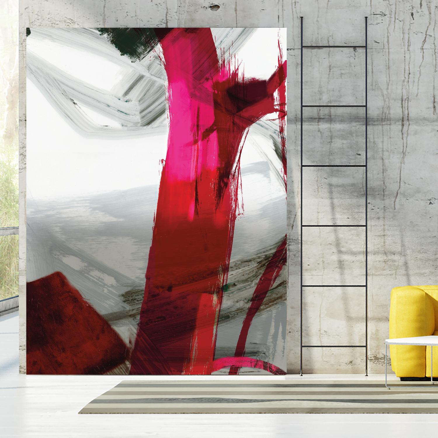 Fuschia I by PI Studio on GIANT ART - grey abstract