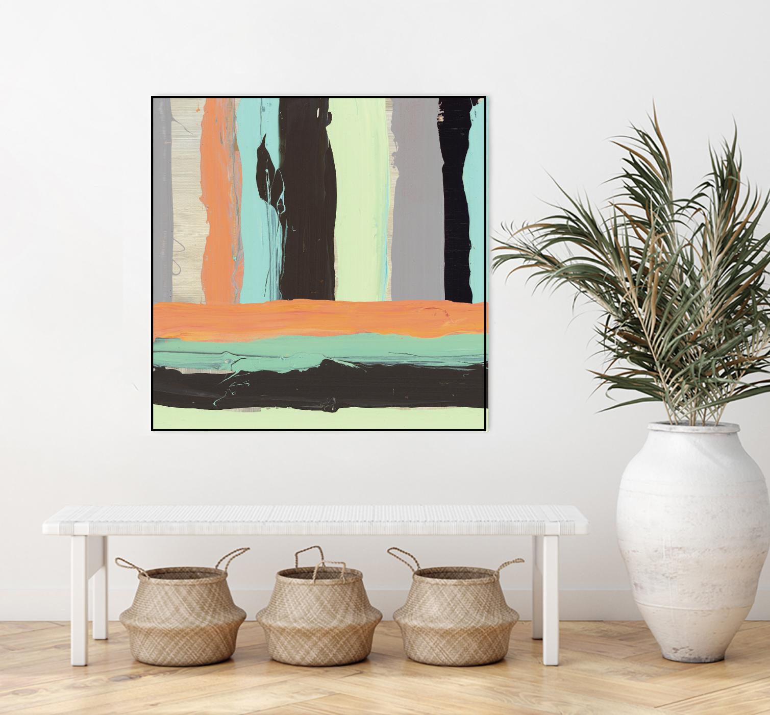 Alt Stripes I by PI Studio on GIANT ART - brown abstract