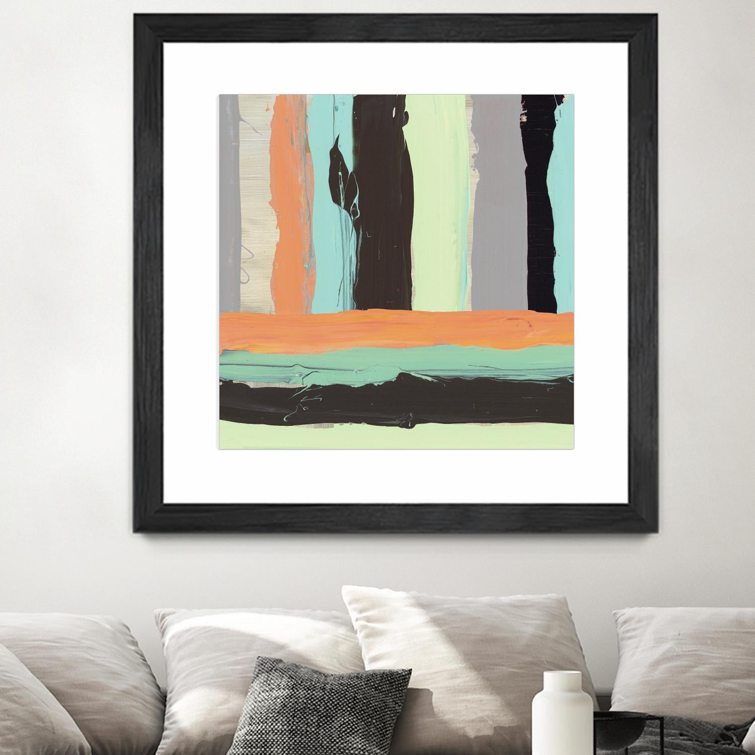 Alt Stripes I by PI Studio on GIANT ART - brown abstract