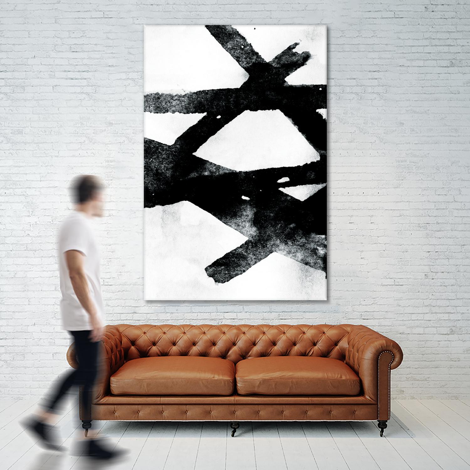 Gestures I by PI Galerie on GIANT ART - white abstract