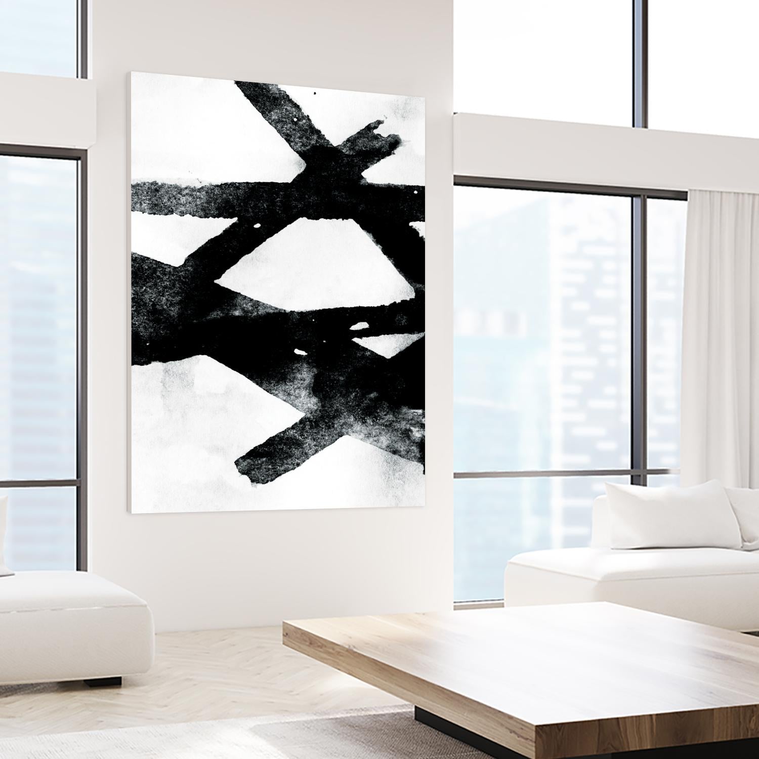 Gestures I by PI Galerie on GIANT ART - white abstract