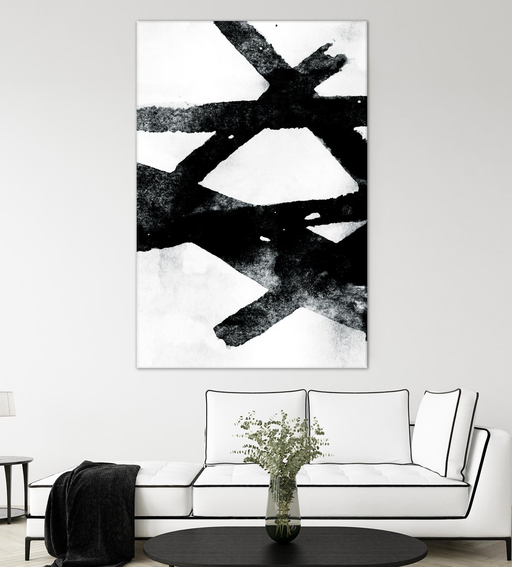 Gestures I by PI Galerie on GIANT ART - white abstract