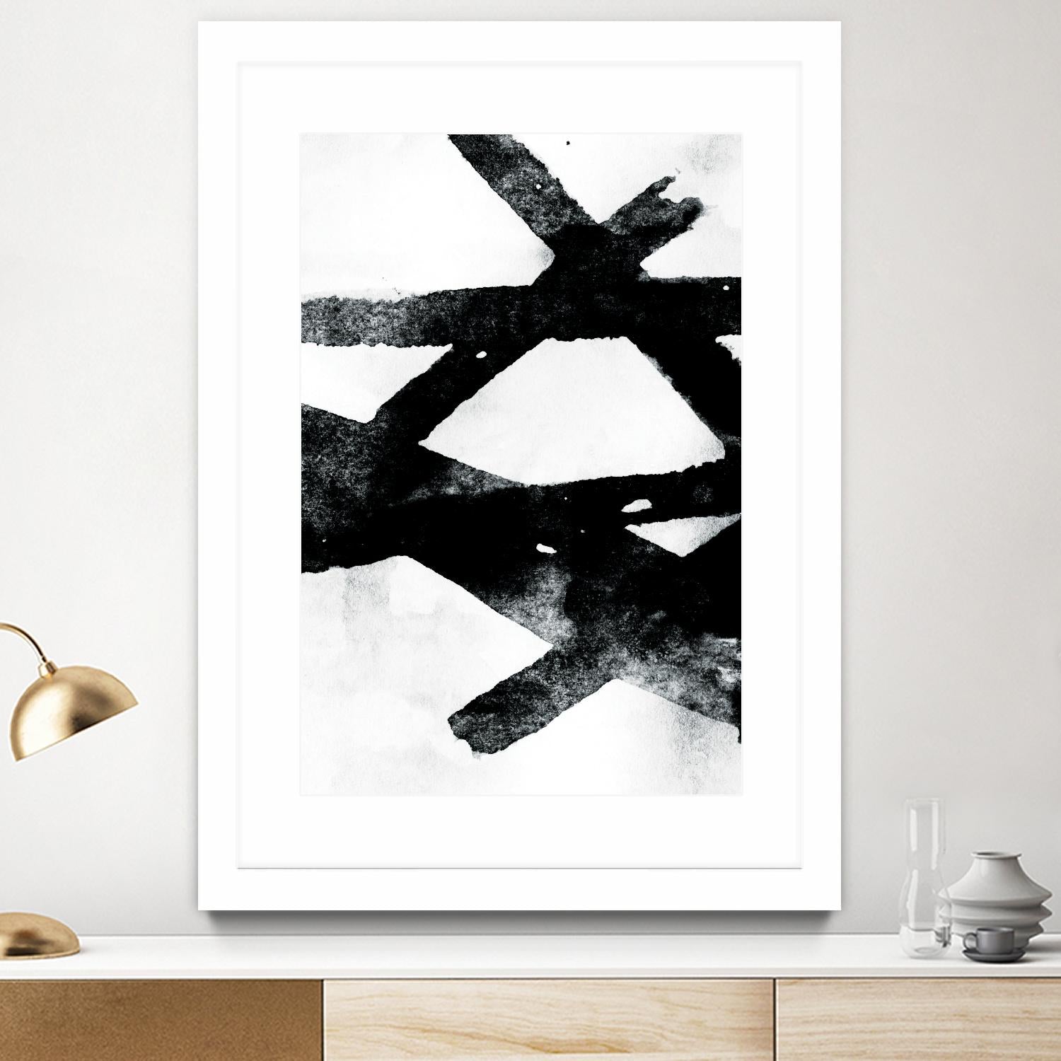 Gestures I by PI Galerie on GIANT ART - white abstract