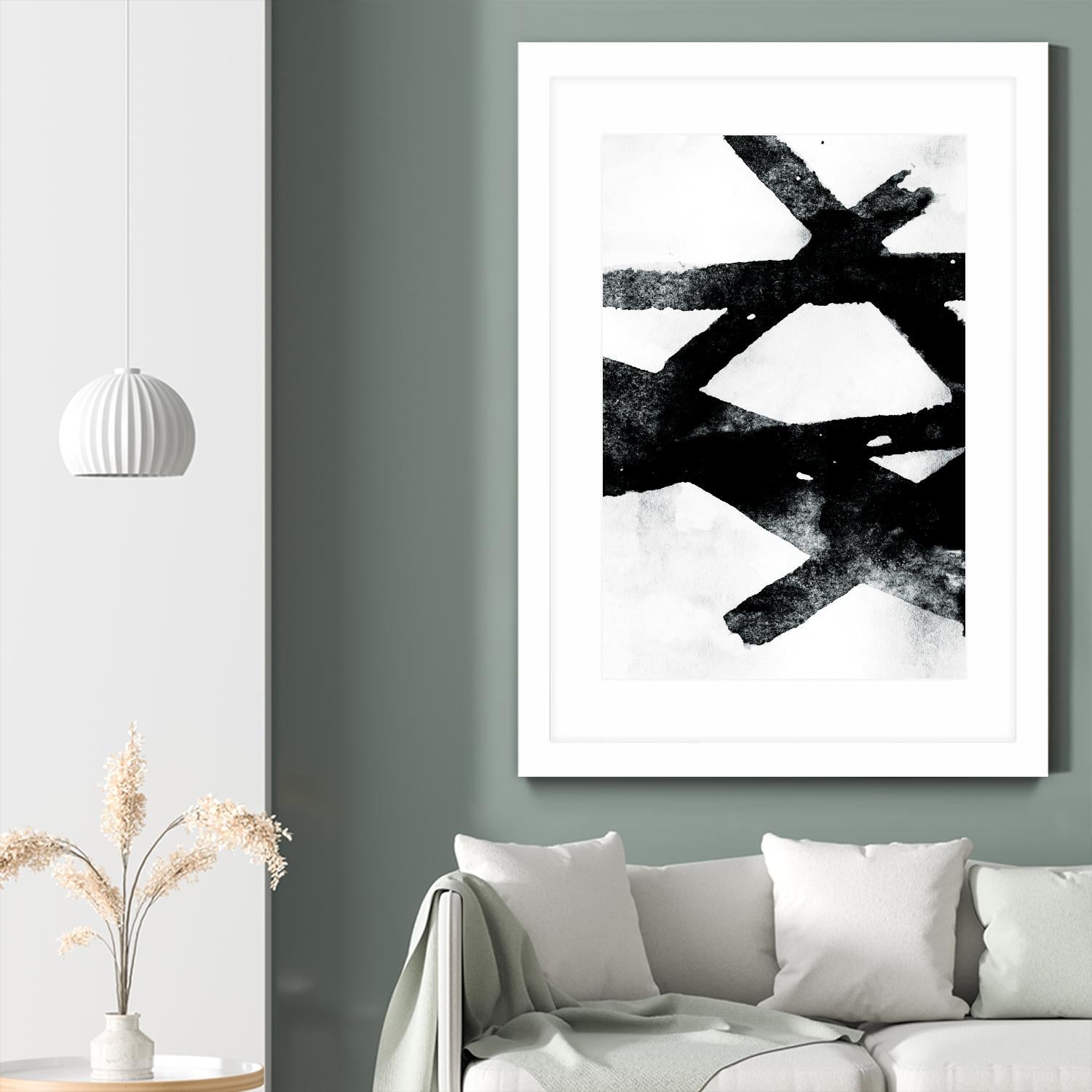 Gestures I by PI Galerie on GIANT ART - white abstract