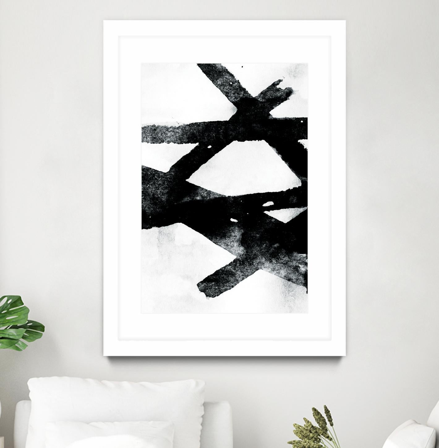 Gestures I by PI Galerie on GIANT ART - white abstract