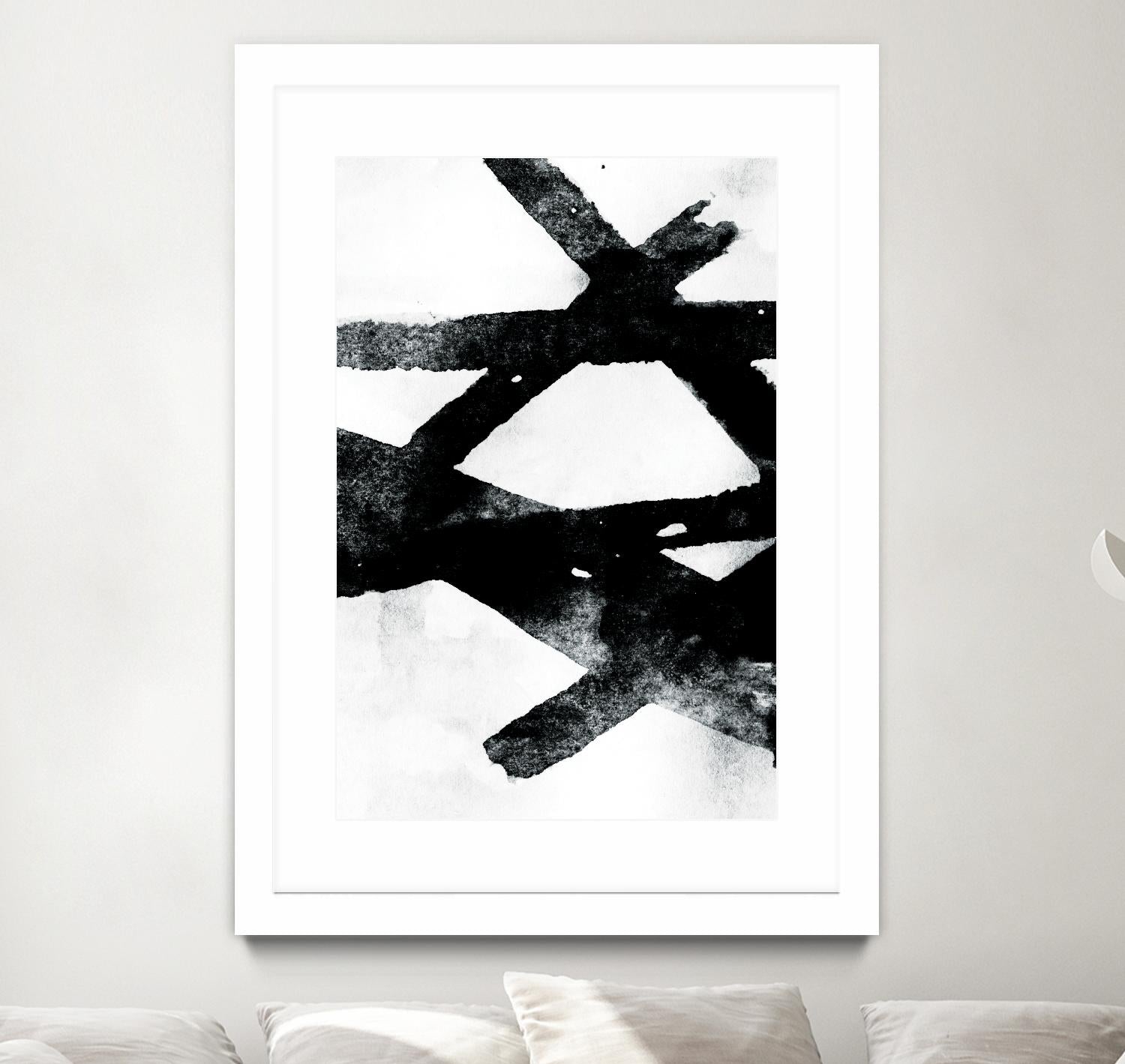 Gestures I by PI Galerie on GIANT ART - white abstract