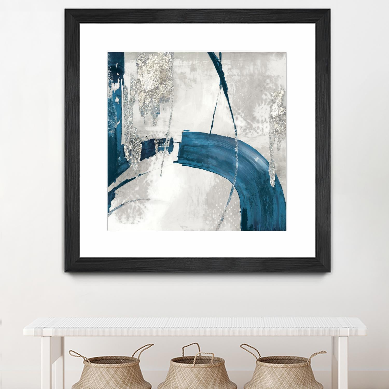 Black Ink I Indigo Version by PI Studio on GIANT ART - blue abstract