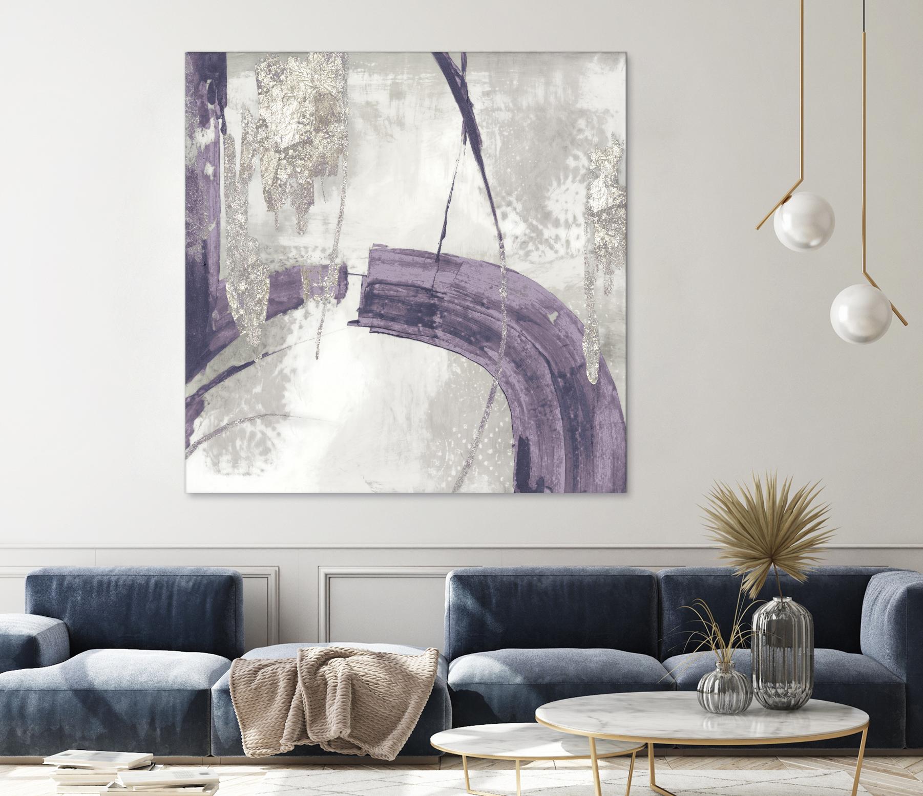 Black Ink I Lavender Version by PI Studio on GIANT ART - purple abstract