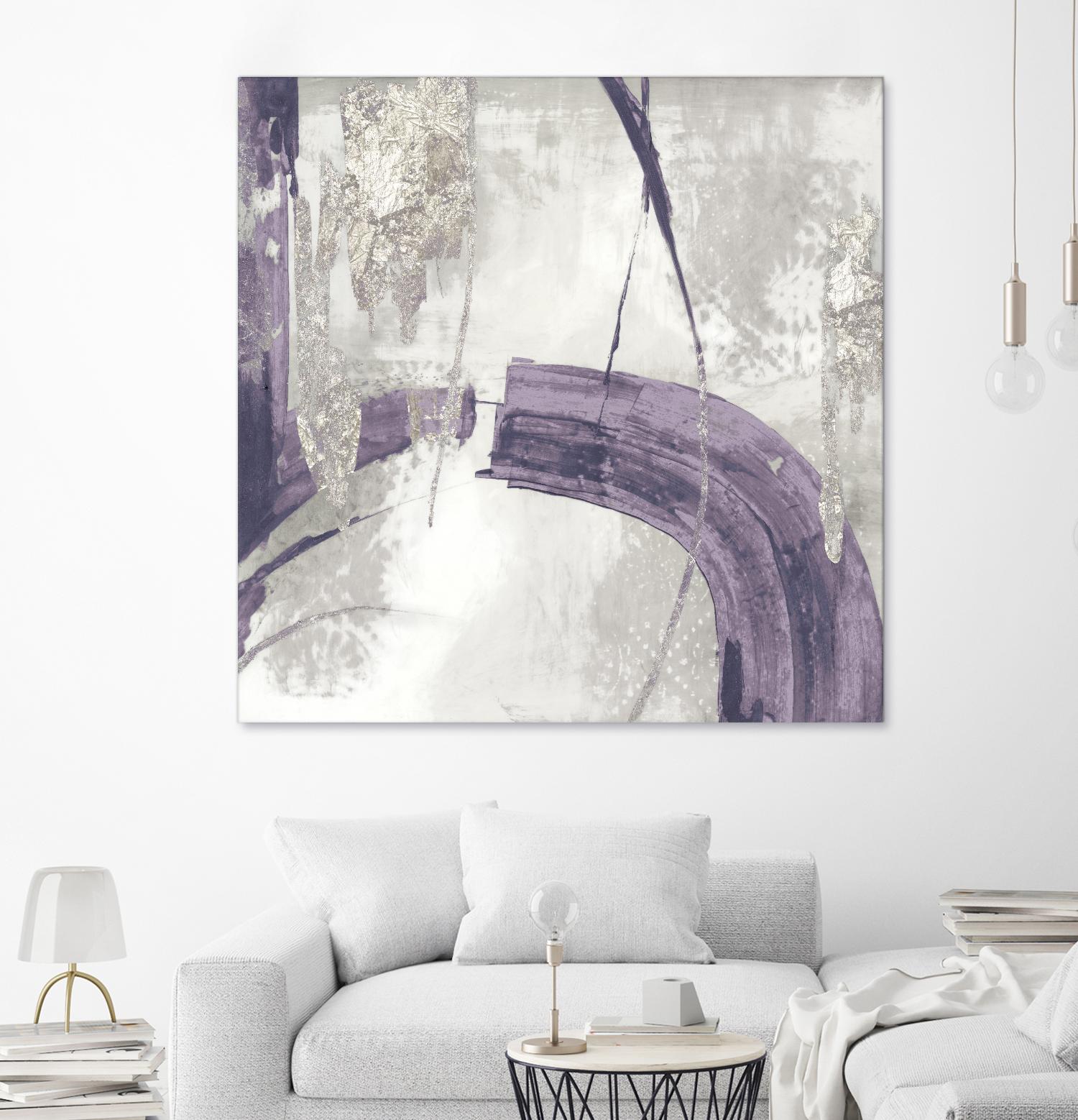 Black Ink I Lavender Version by PI Studio on GIANT ART - purple abstract