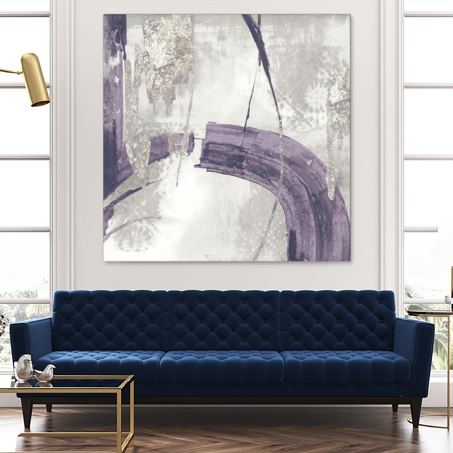 Black Ink I Lavender Version by PI Studio on GIANT ART - purple abstract