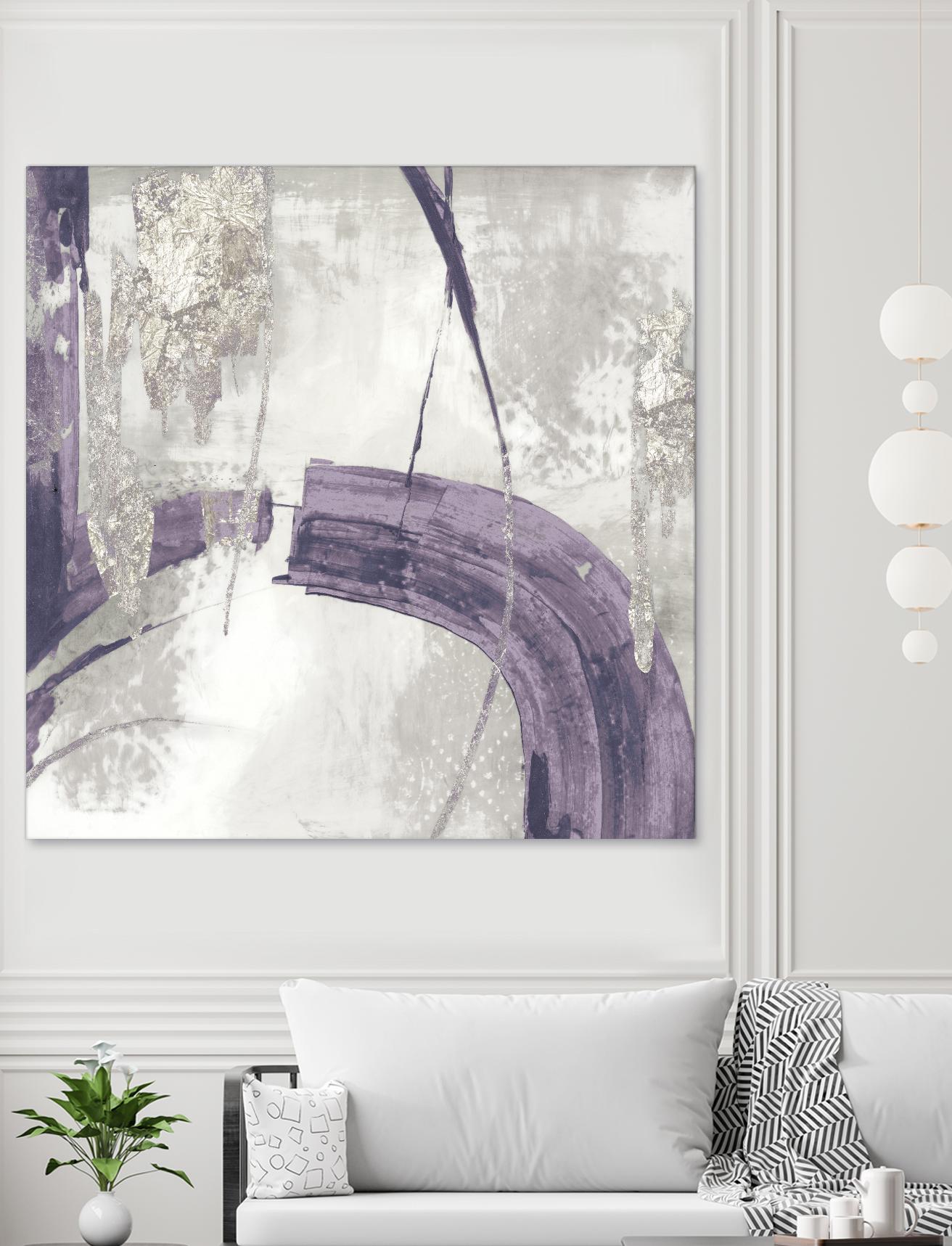 Black Ink I Lavender Version by PI Studio on GIANT ART - purple abstract