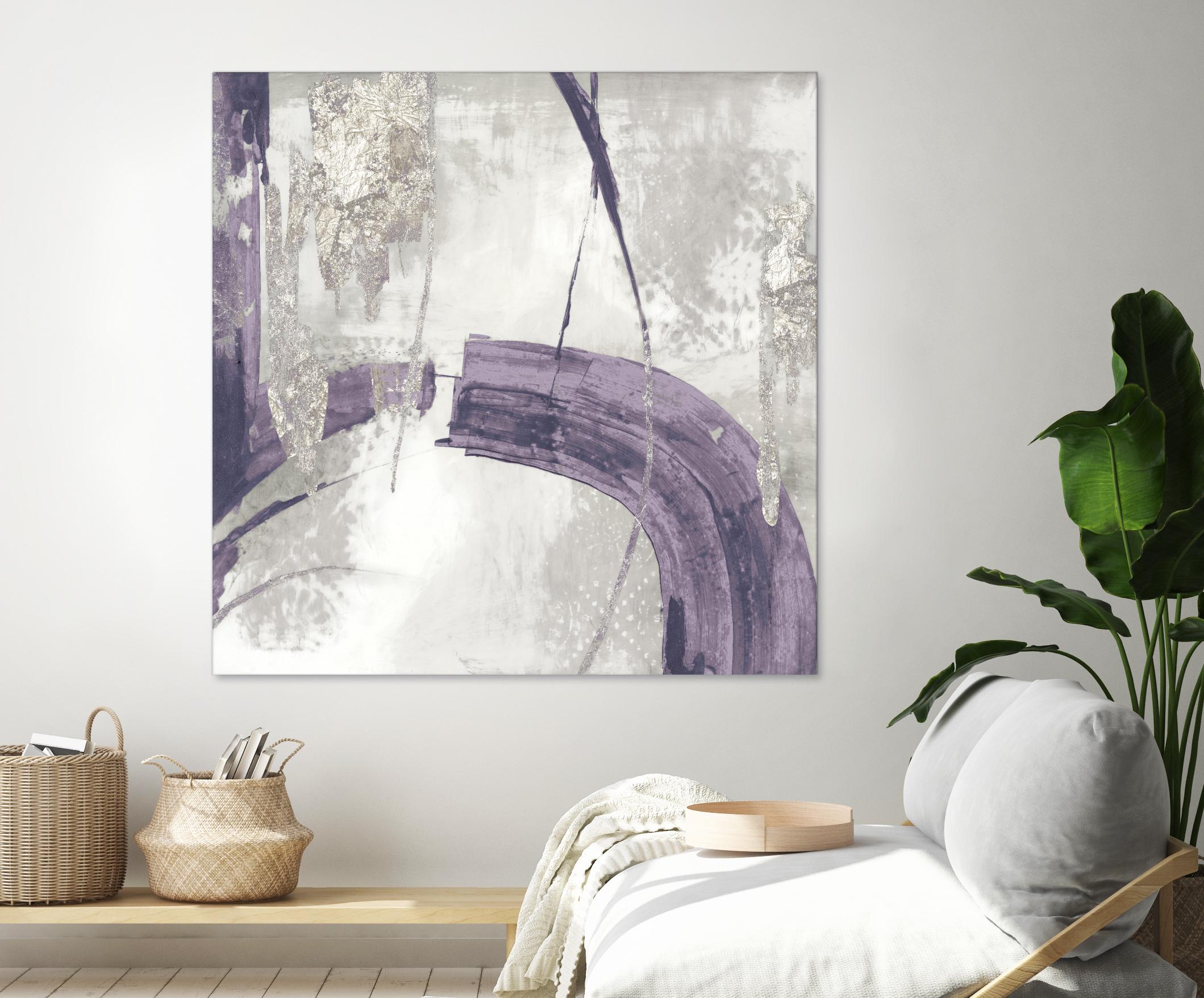 Black Ink I Lavender Version by PI Studio on GIANT ART - purple abstract
