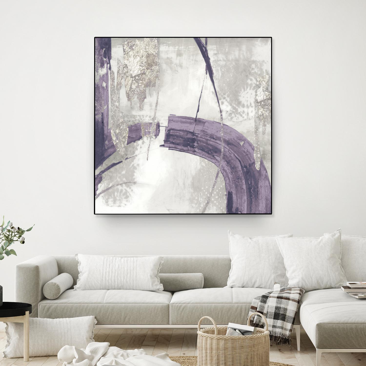 Black Ink I Lavender Version by PI Studio on GIANT ART - purple abstract