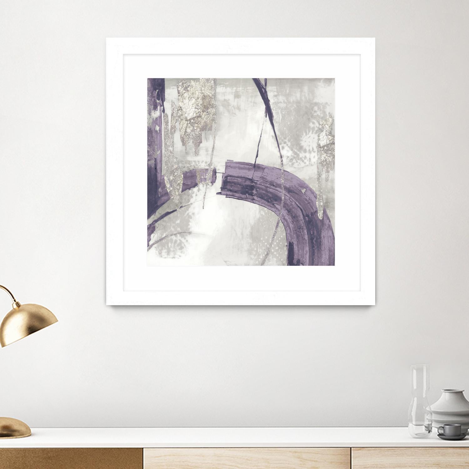 Black Ink I Lavender Version by PI Studio on GIANT ART - purple abstract
