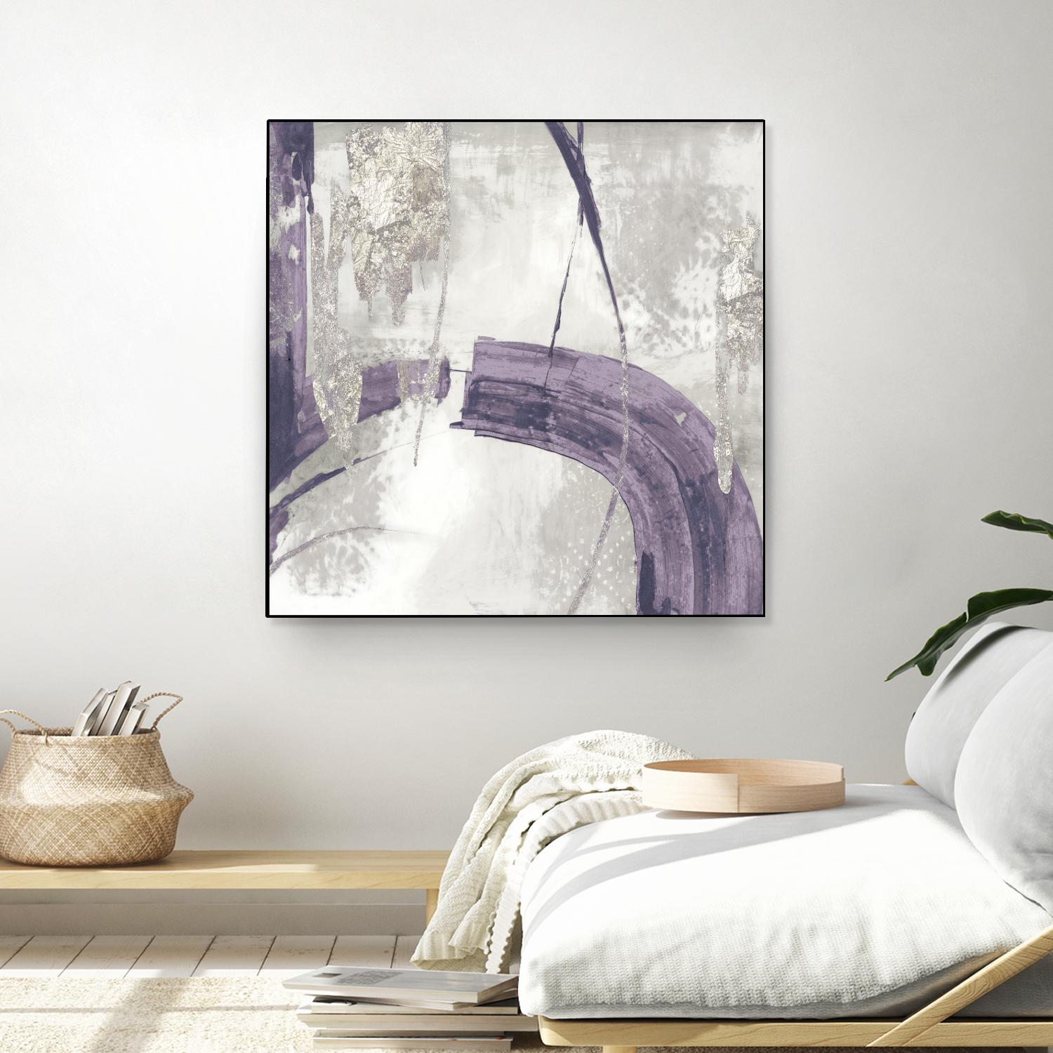 Black Ink I Lavender Version by PI Studio on GIANT ART - purple abstract