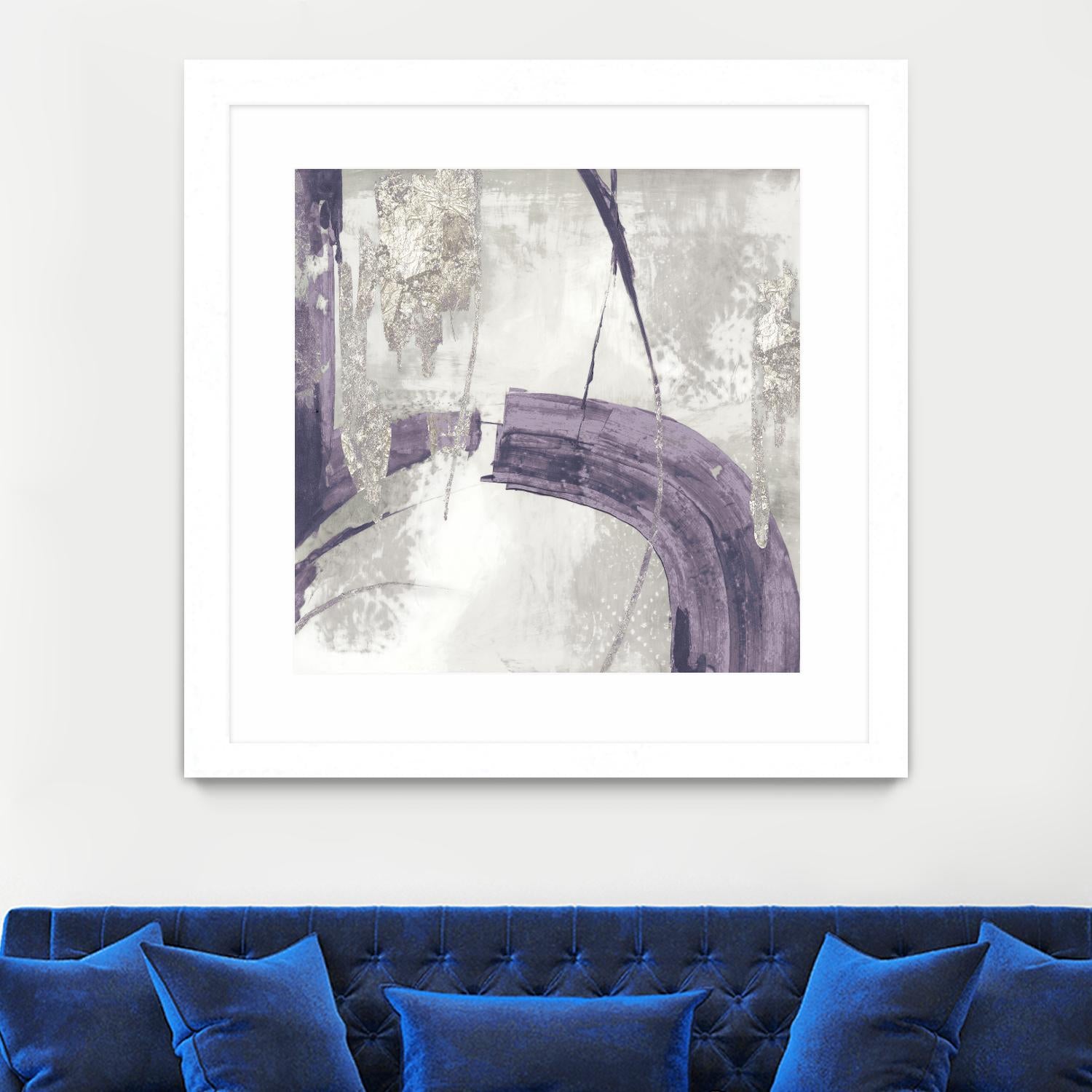 Black Ink I Lavender Version by PI Studio on GIANT ART - purple abstract