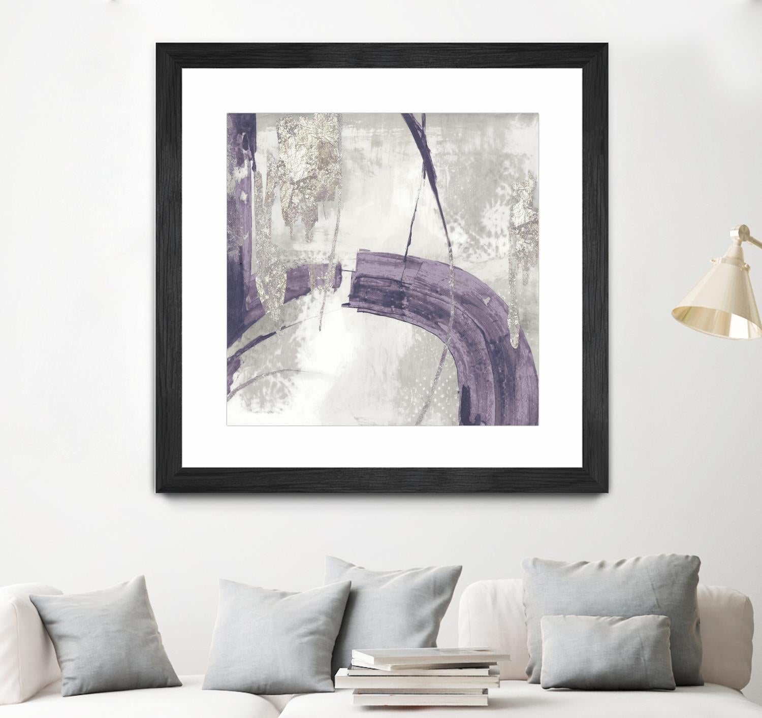 Black Ink I Lavender Version by PI Studio on GIANT ART - purple abstract
