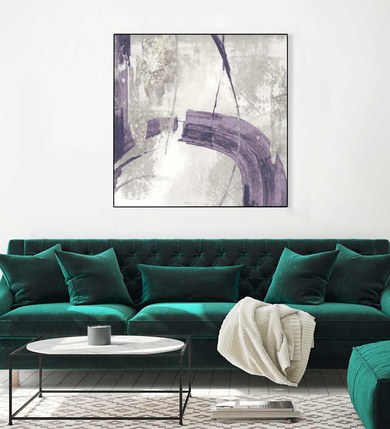 Black Ink I Lavender Version by PI Studio on GIANT ART - purple abstract