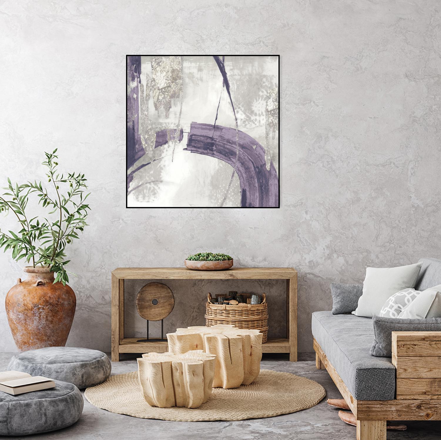 Black Ink I Lavender Version by PI Studio on GIANT ART - purple abstract