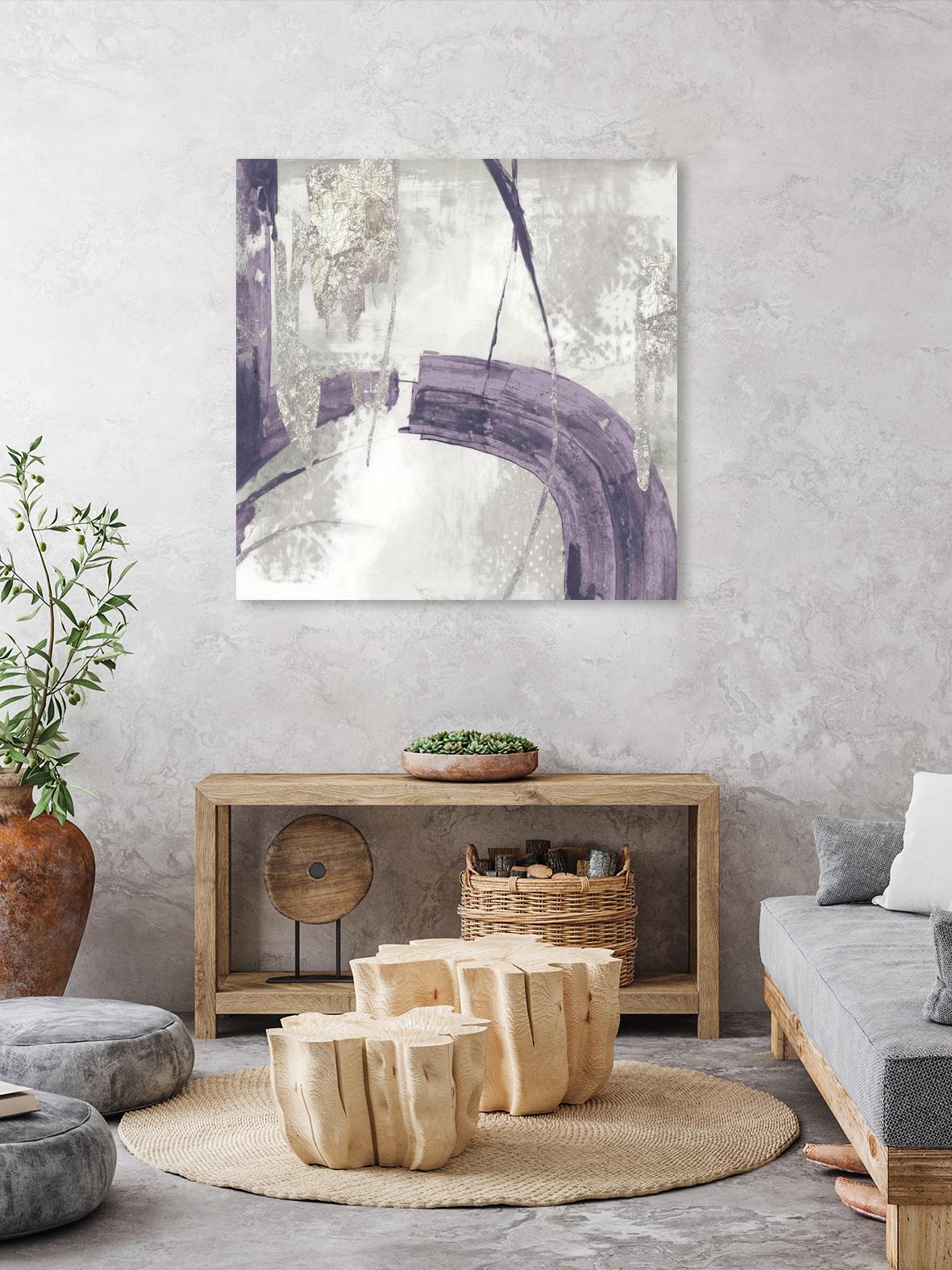 Black Ink I Lavender Version by PI Studio on GIANT ART - purple abstract